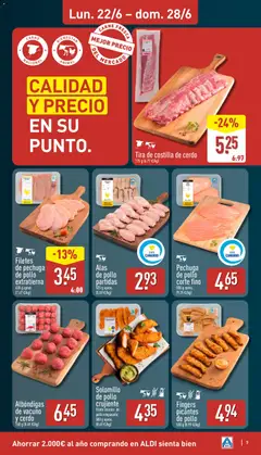Vista previa Filetes de pechuga de pollo extratierna, Filetes de pechuga de pollo extratierna válido desde el 22.06.2026 | Página: 7 | Productos: Δισκέτα, Cerdo, Costilla de cerdo, Filete