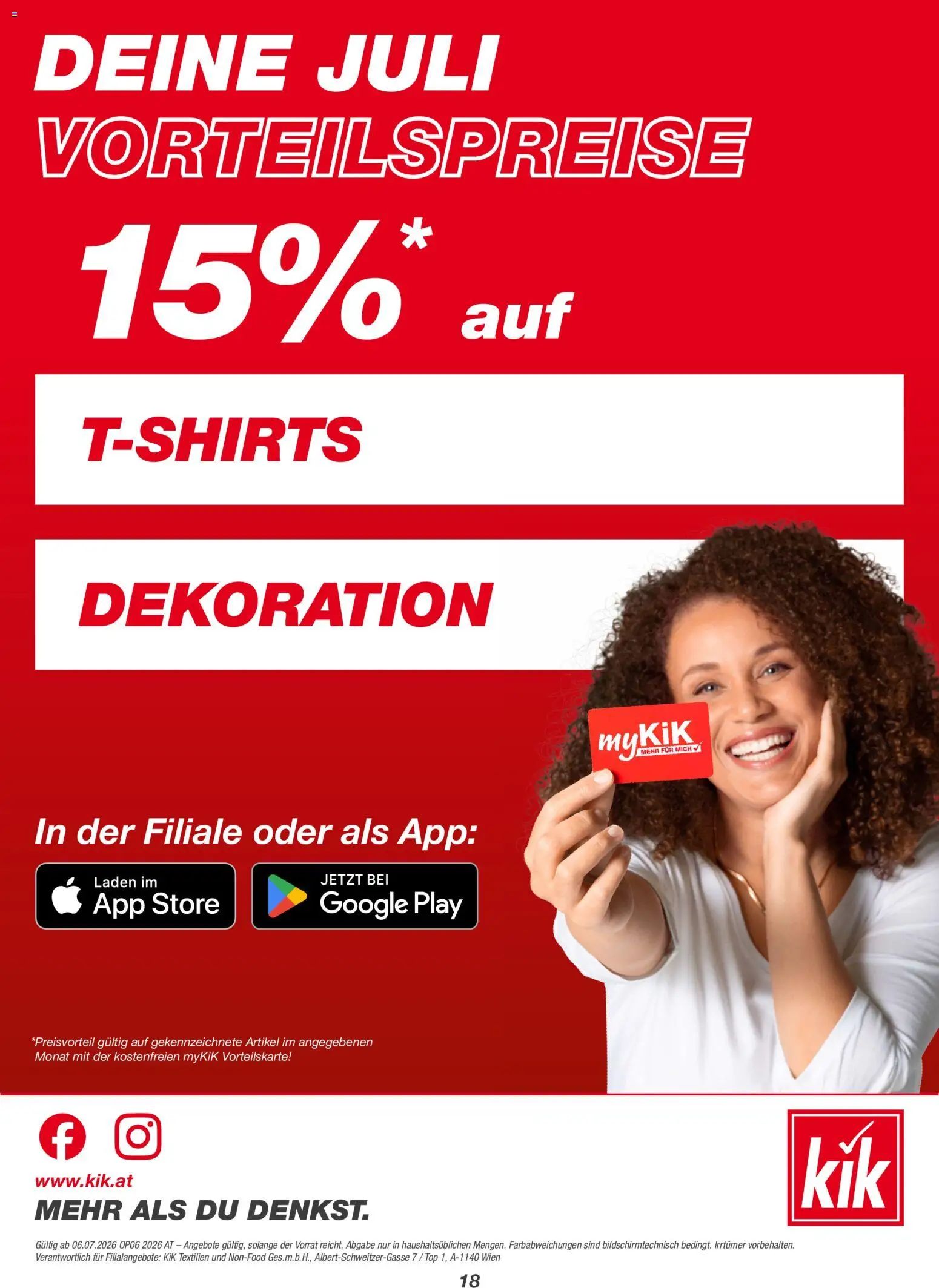 Die besten Angebote | Kik Prospekt aktuell ab 06.07.2026 | - Jetzt stöbern! | Österreich