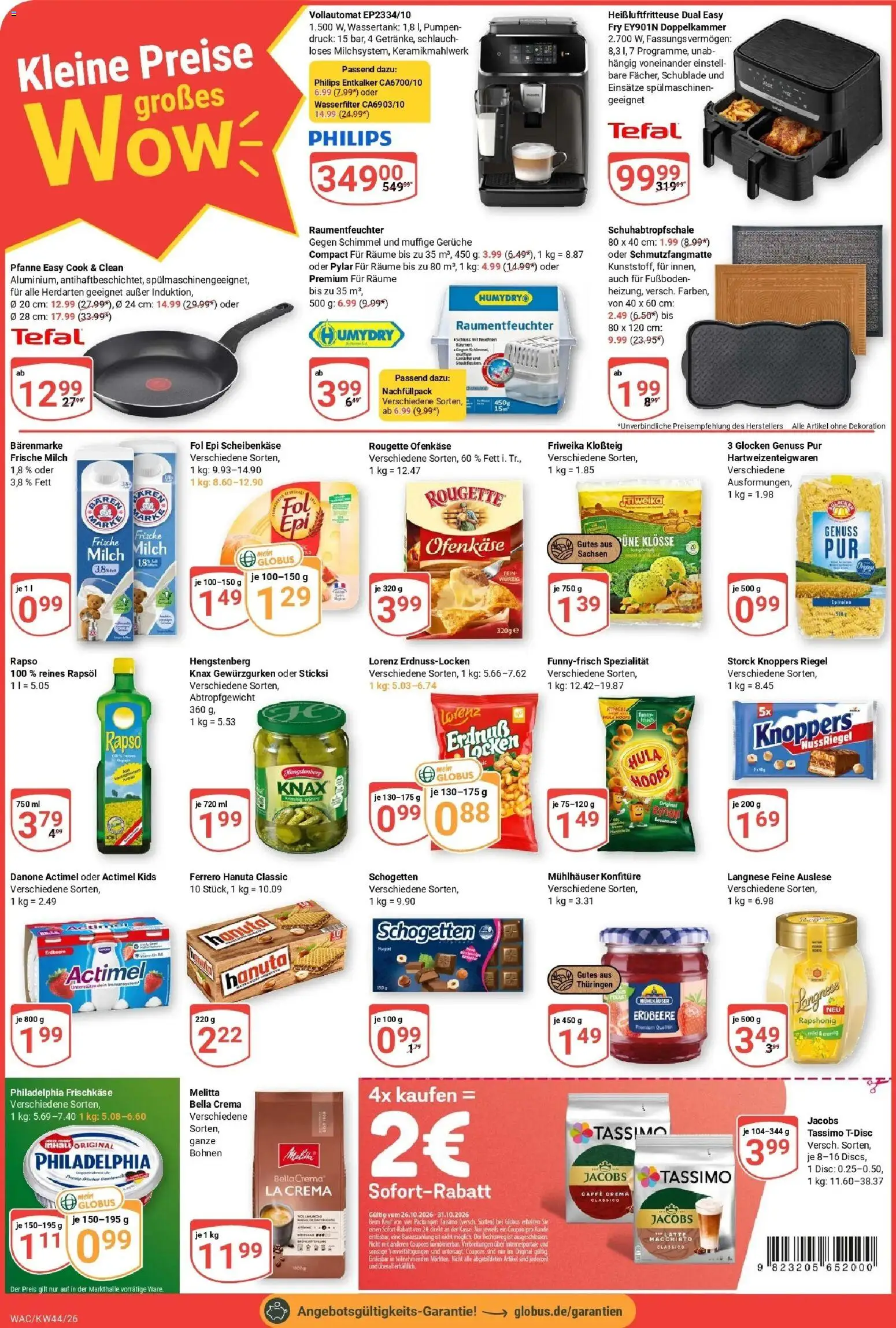 Globus Prospekt Markkleeberg – gültig ab 26.10.2026 | Seite: 2 | Produkte: Philips, Langnese, Rapsöl, Schmutzfangmatte