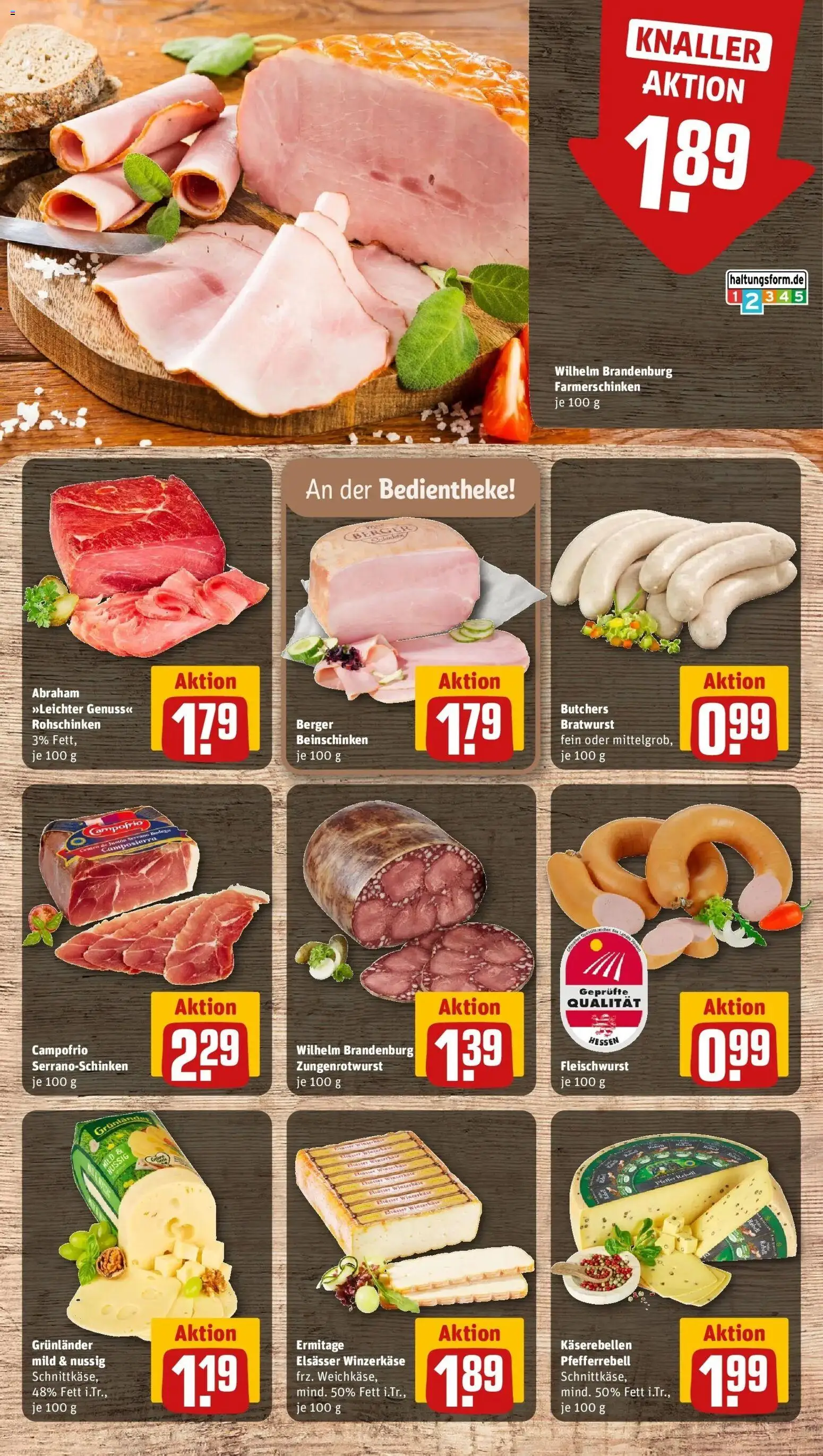 Rewe Prospekt Gladenbach – gültig ab 13.07.2026 | Seite: 10 | Produkte: Bratwurst, Grunlander, Pfeffer