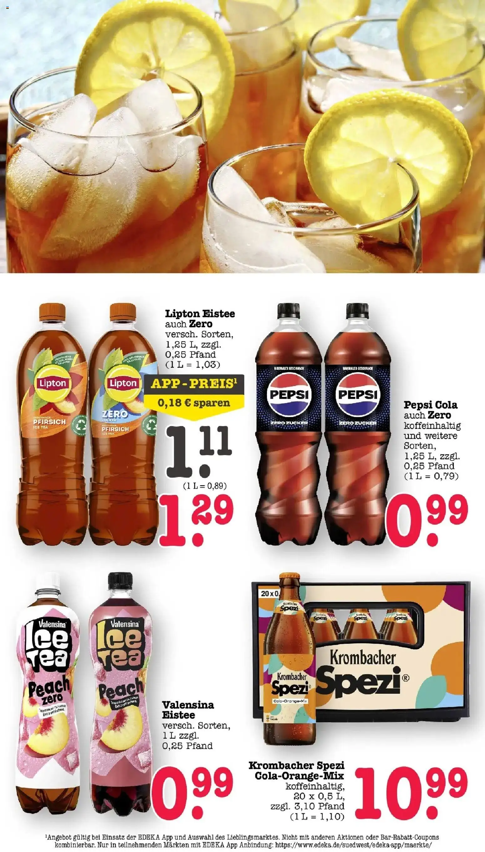 Edeka prospekt Bühlertal	 – gültig ab 27.04.2026 | Seite: 8 | Produkte: Cola, Valensina, Pfirsich, Pepsi