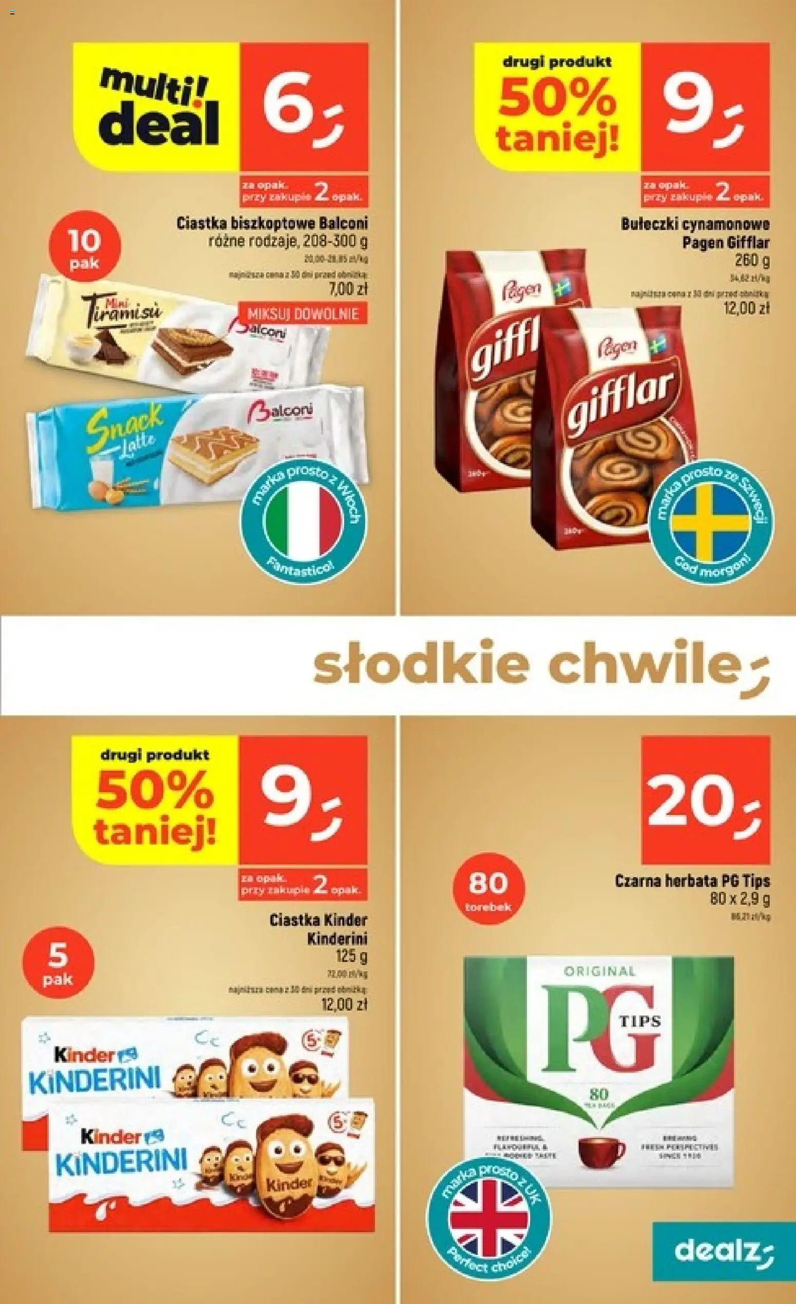 Dealz gazetka od 23.07.2026 | Strona: 19 | Produkty: Tiramisu, Warka, Herbata, Ciastka