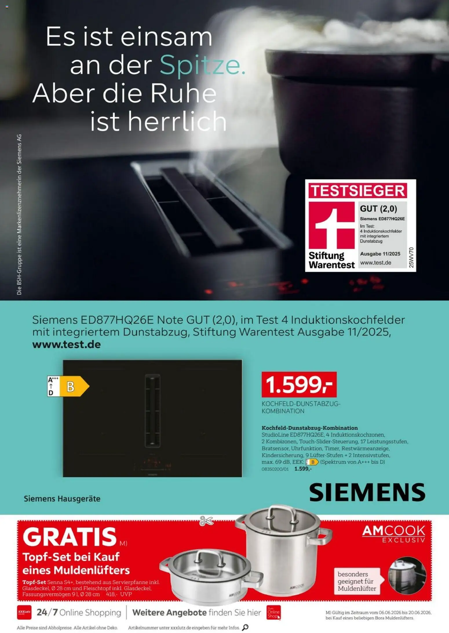 XXXLutz Küchenwelt – gültig ab 06.06.2026 | Seite: 6 | Produkte: Siemens, Dunstabzug