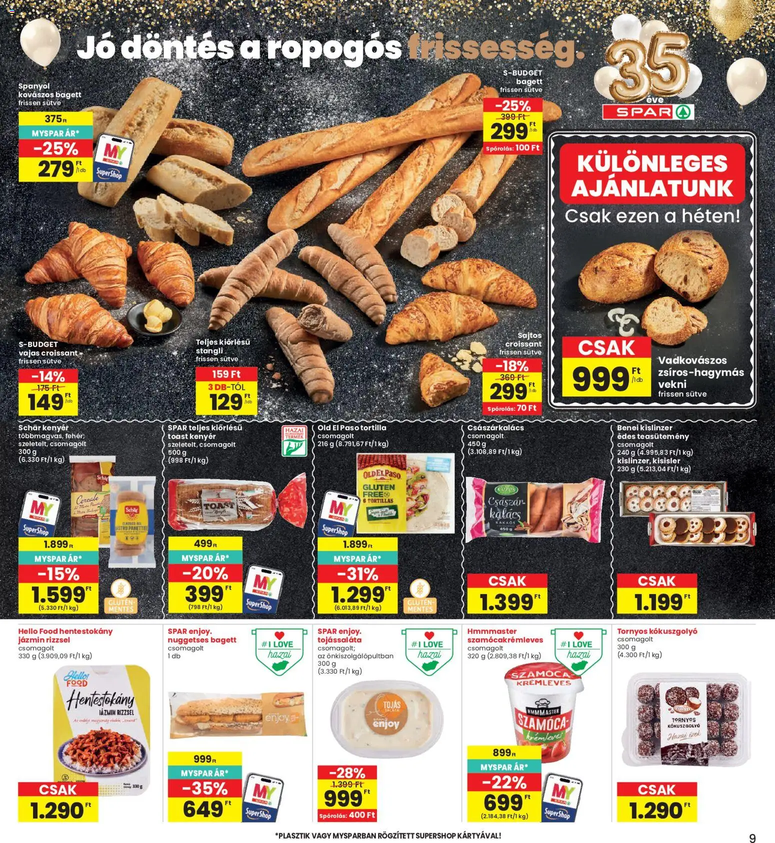Interspar akciós ujság - amely érvényes a következő dátumtól: 2026.11.05. | Oldal: 9