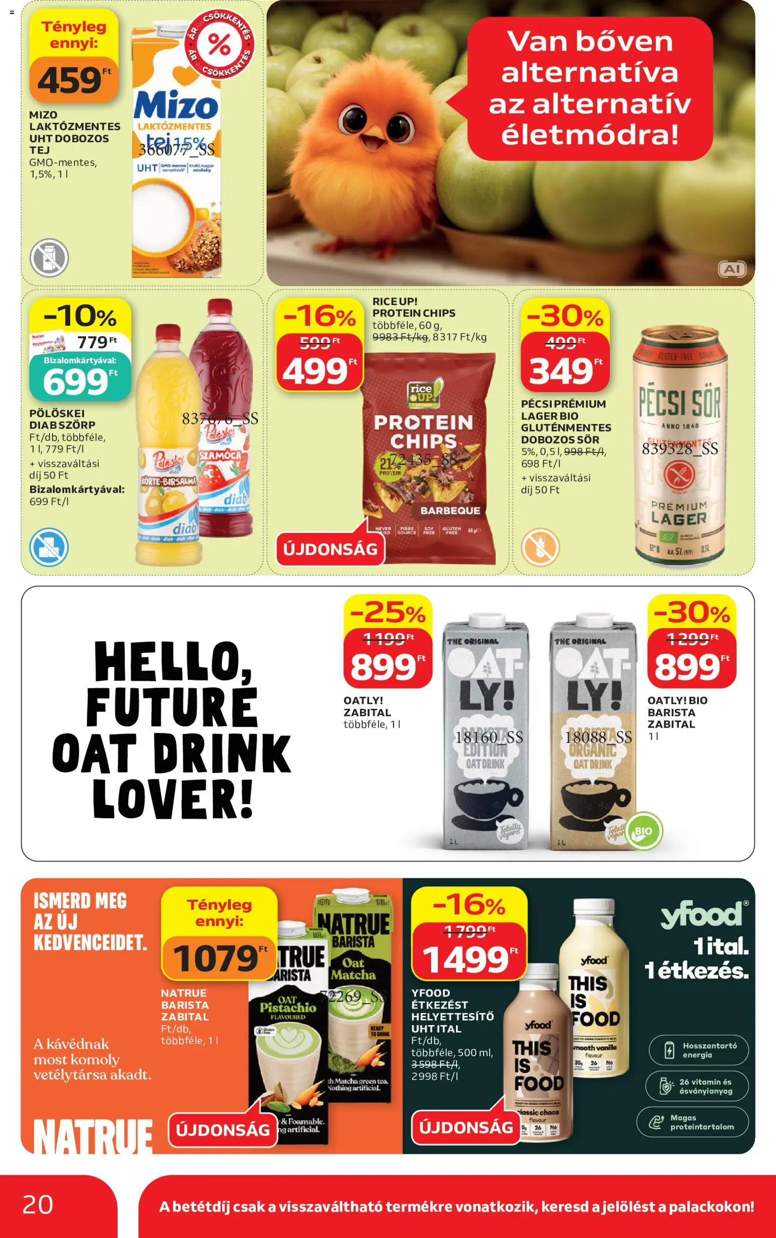 Auchan akciós ujság - amely érvényes a következő dátumtól: 2026.09.17. | Oldal: 20 | Termékek: Vitamin, Chips, Matcha, Sör
