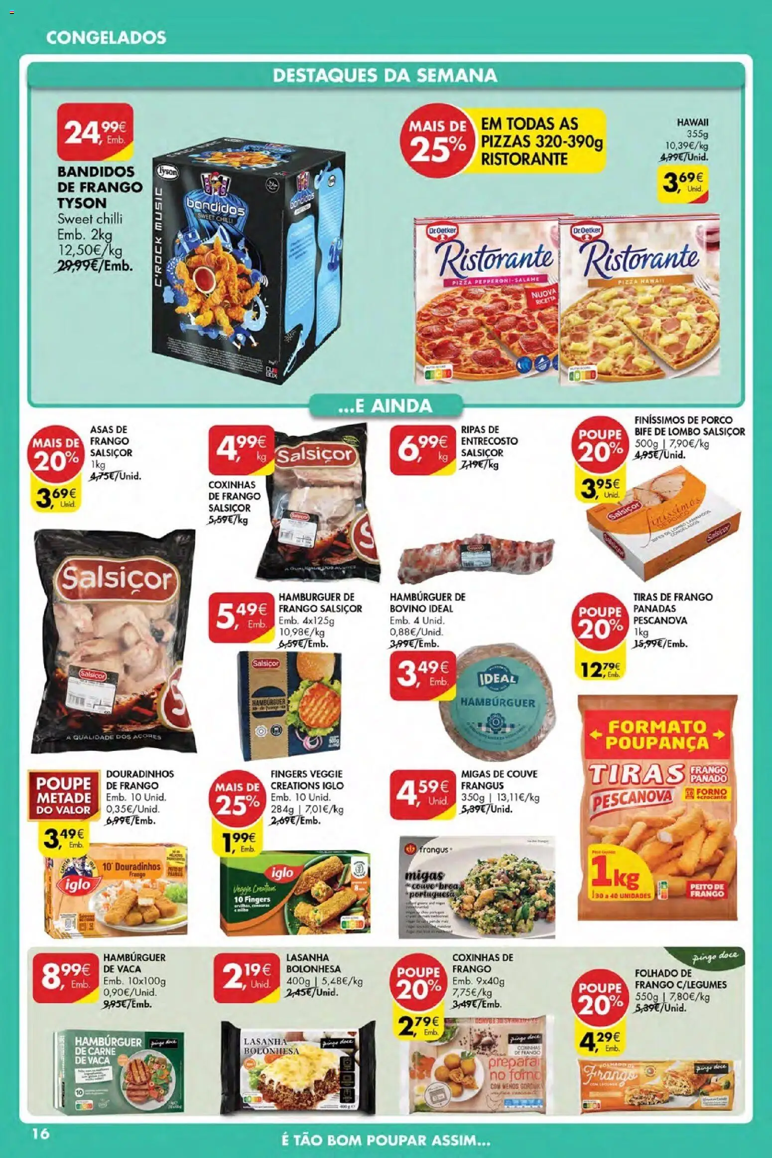Pingo Doce Poupe Esta Semana Açores │ válido de 30.04.2026 | Página: 16 | Produtos: Frango, Pizza, Nuggets, Couve