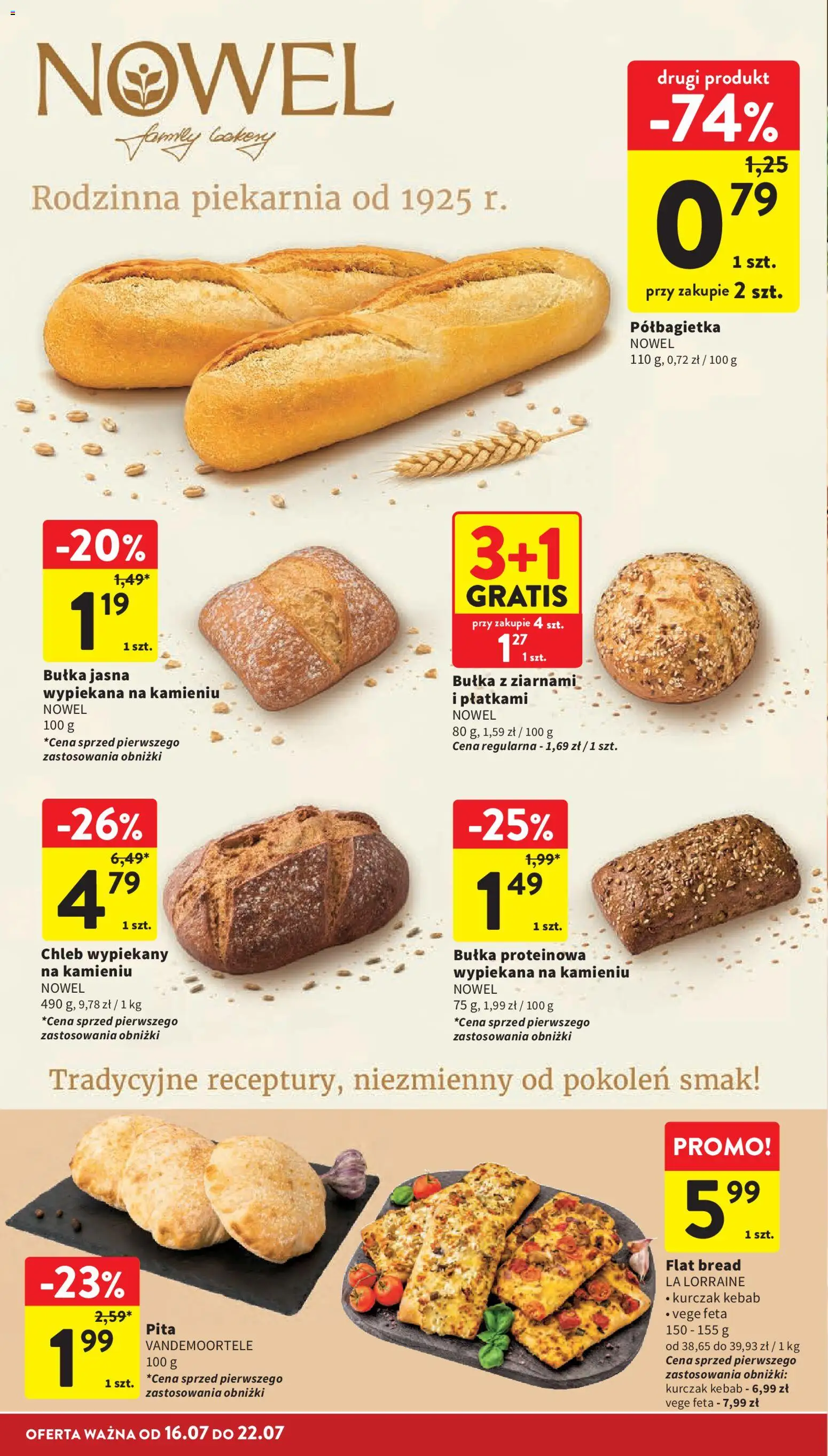 Intermarche gazetka od 16.07.2026 | Strona: 26 | Produkty: Kebab, Bułka, Chleb, Pita