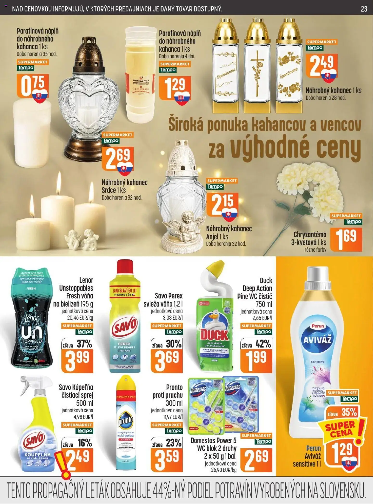 Nové COOP Jednota akcie – leták je platný od 22.10.2026 | Strana: 23