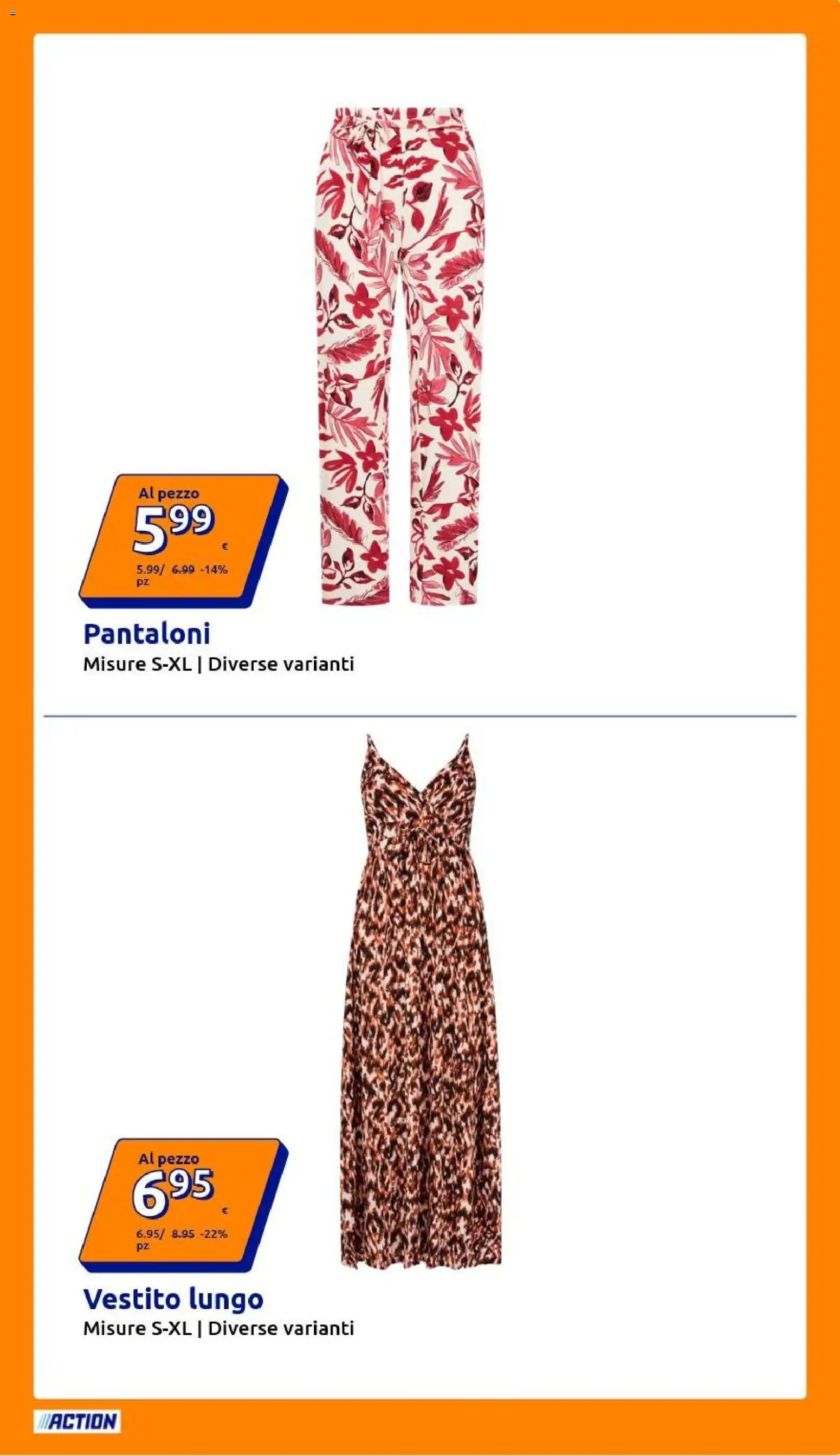Volantino Action del 22/07/2026 | Pagina: 31 | Prodotti: Pantaloni, Vestito