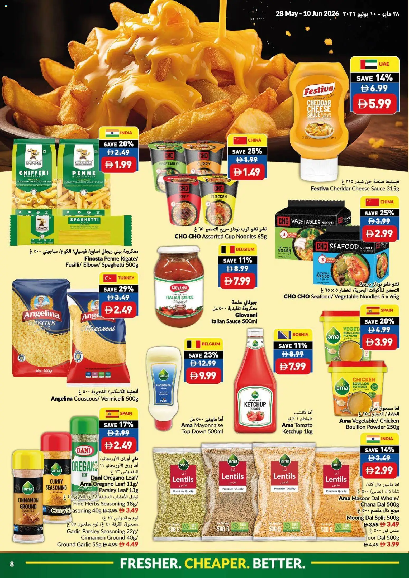 {H1} | Page: 8 | Products: Vajcia, Čokoláda, Butter, Funghi