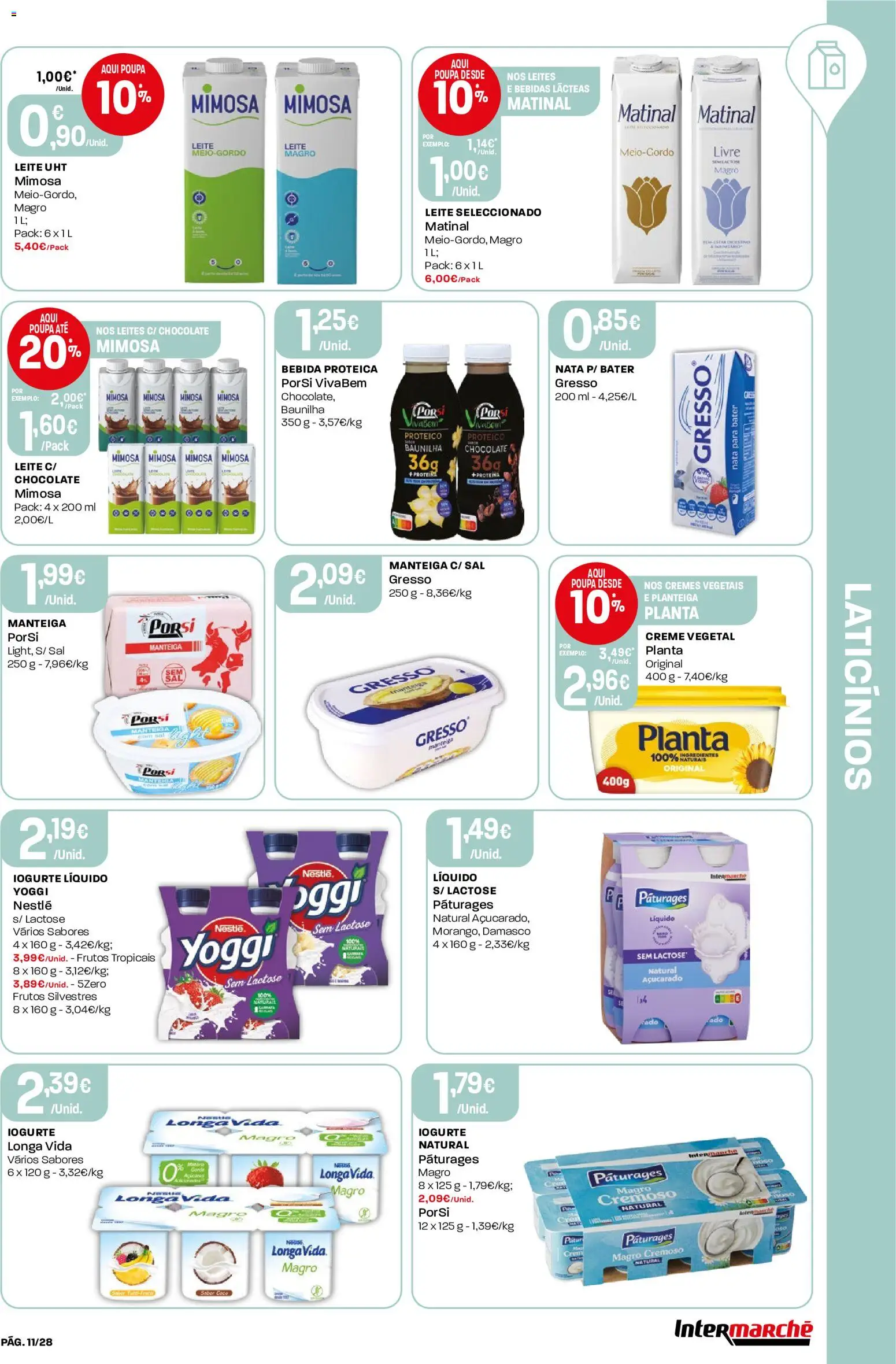 Intermarché Folheto Contact │ válido de 13/08/2026 | Página: 11 | Produtos: Bebidas, Ingredientes, Laticínios, Bebida