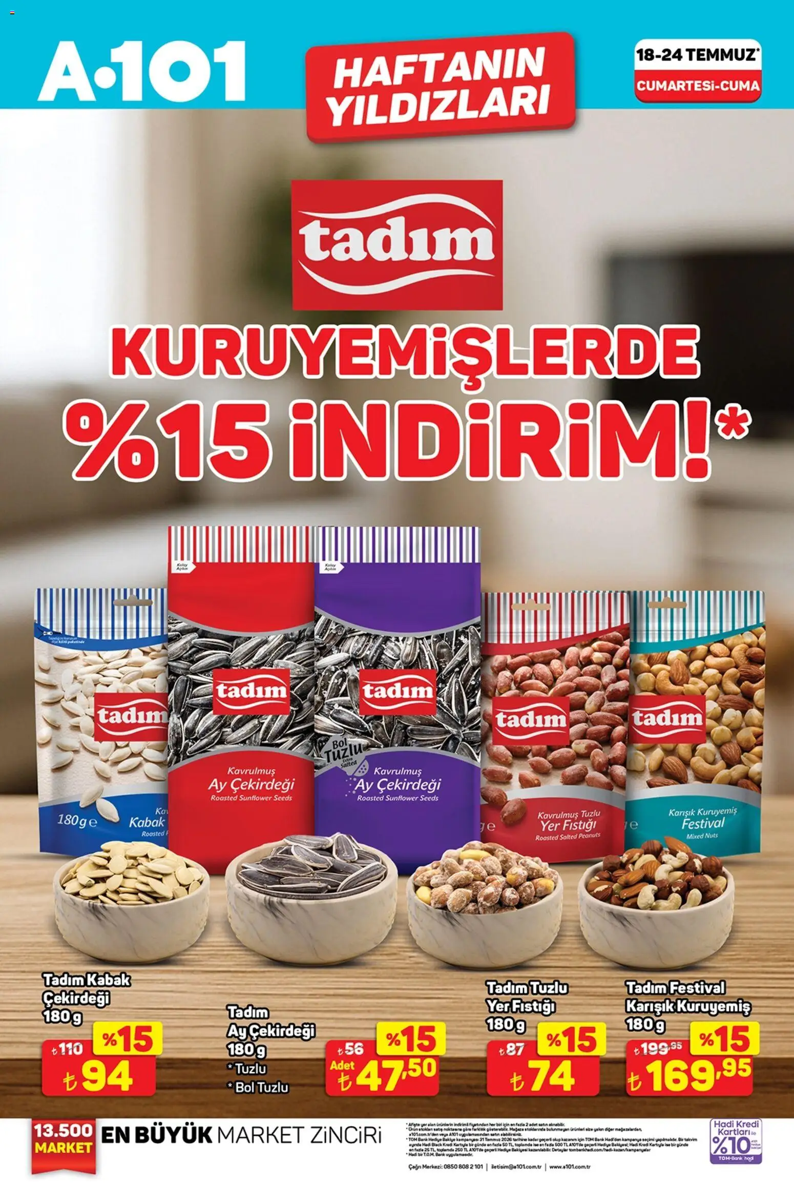 A101 Katalog - 18 Temmuz 2026 tarihinden itibaren geçerlidir | Sayfa: 8 | Ürünler: Kabak, Yer fıstığı