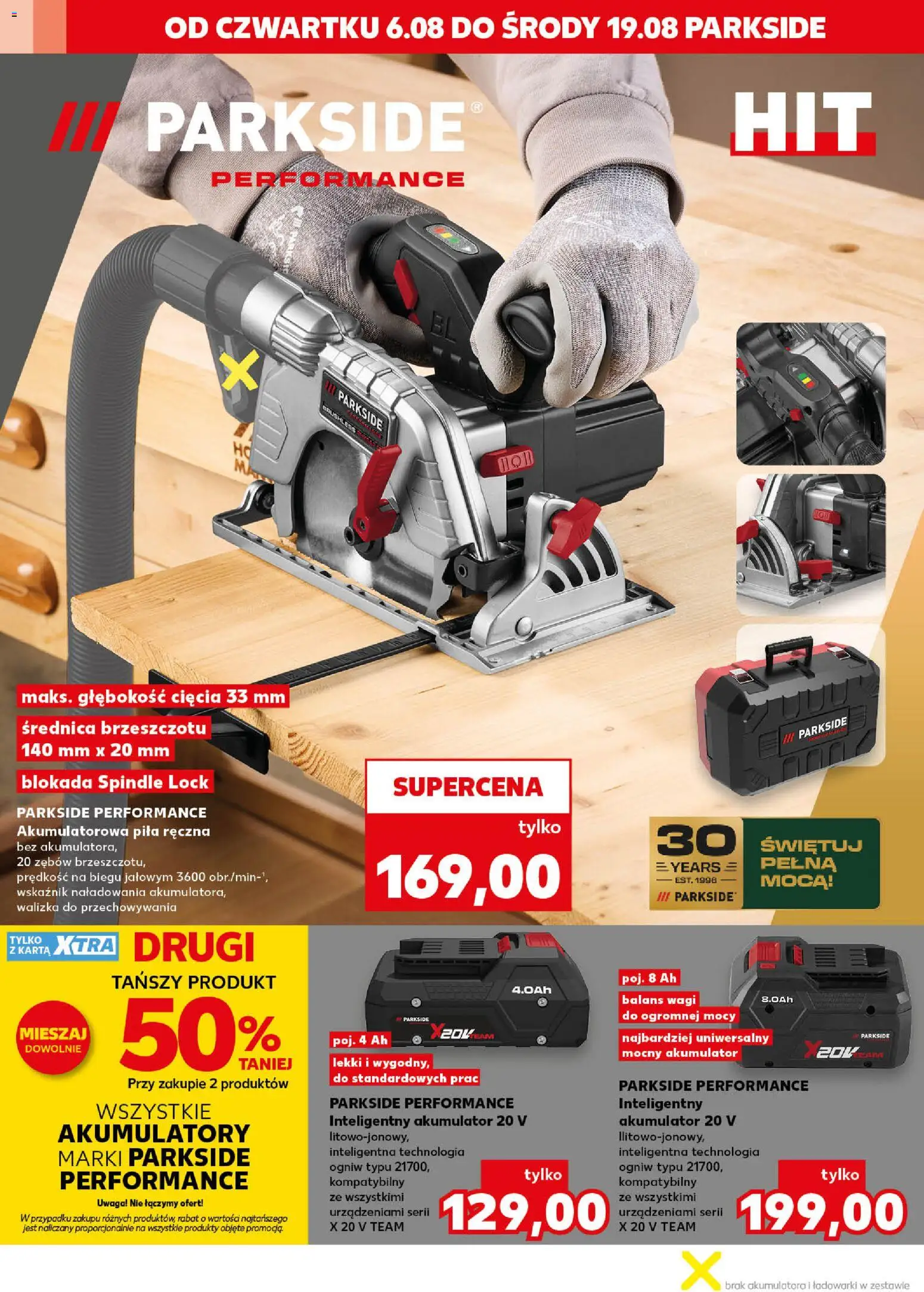 Kaufland Polsko leták - Mocny start od 10.08.2026 | Strana: 20 | Produkty: Parkside, Pila