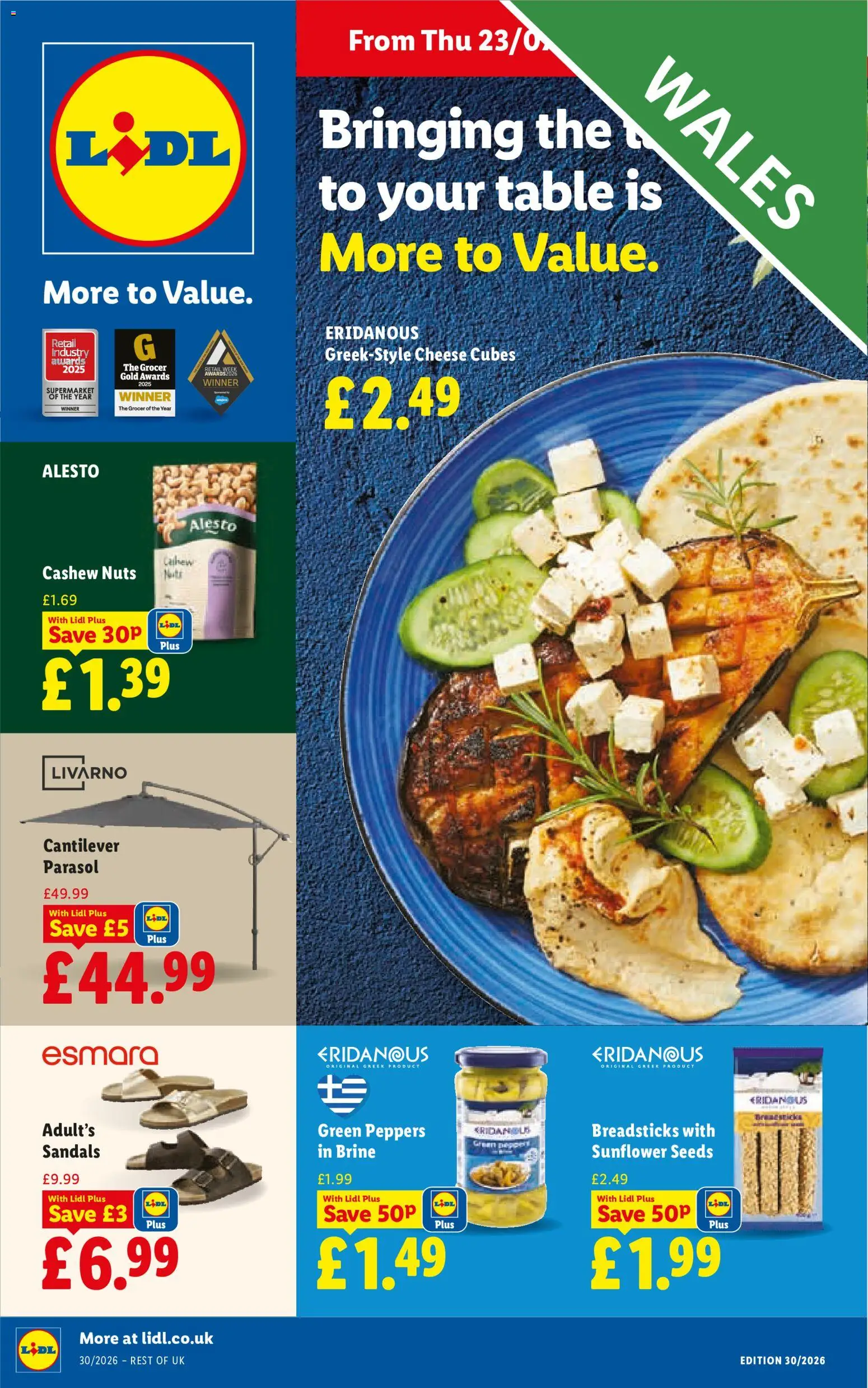 Weekly offers Lidl Wales (23/07/2026 - 29/07/2026) catalogue cover