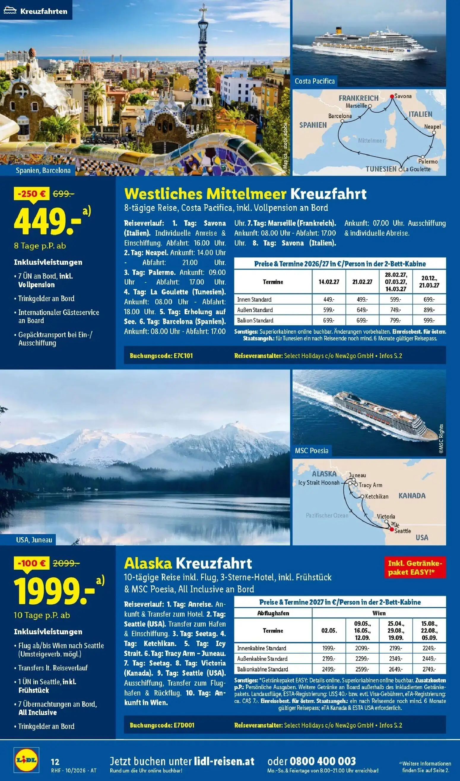 Lidl Flugblatt - Wien gültig ab 01.10.2026 | Seite: 12 | Produkte: Getränke, Uhr