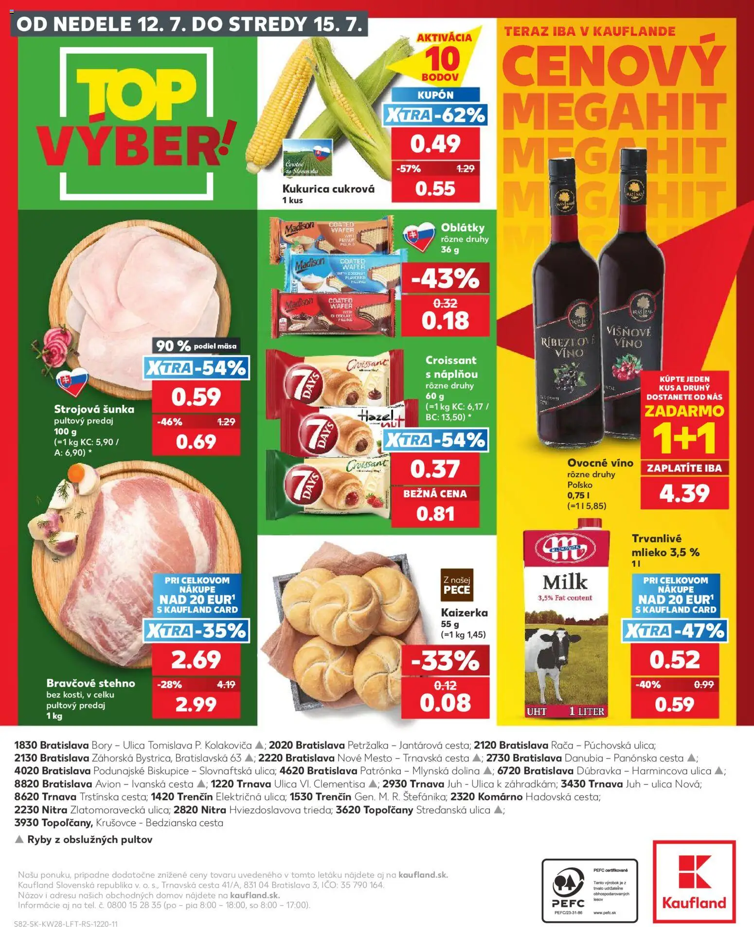 Kaufland SK akciós ujság - amely érvényes a következő dátumtól: 2026.07.09. | Oldal: 82 | Termékek: Croissant, Só