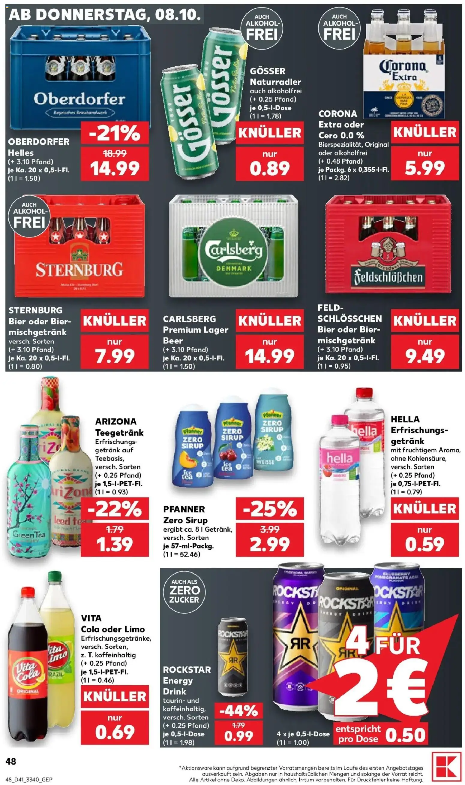 Prospekt Kaufland ab 05.10.2026 » Angebote Online zum Blättern | Seite: 58 | Produkte: Cola, Rockstar, Sirup, Hella