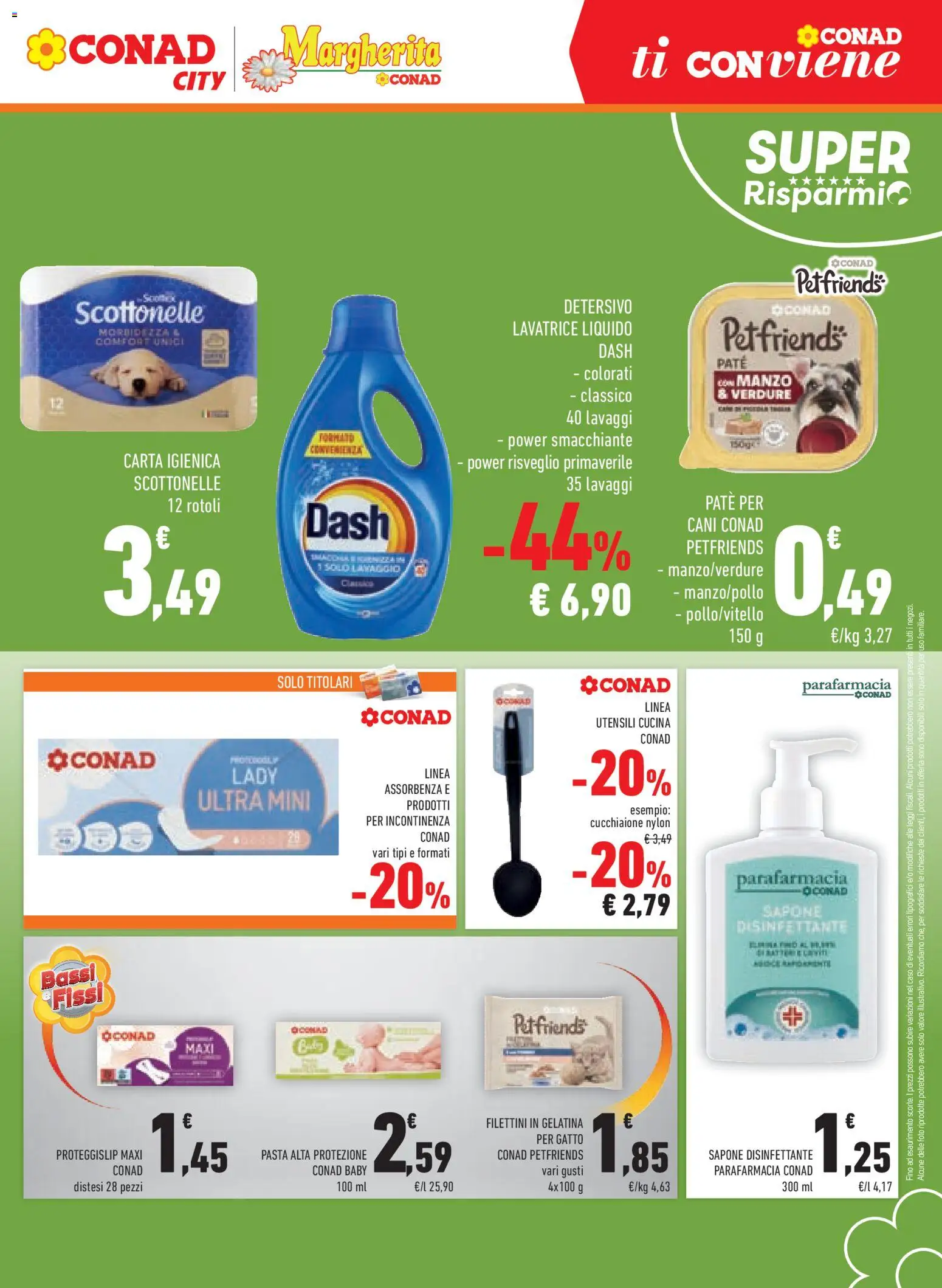 Volantino Conad del 21/10/2026 | Pagina: 17 | Prodotti: Paté, Sapone, Lavatrice, Paté per cani