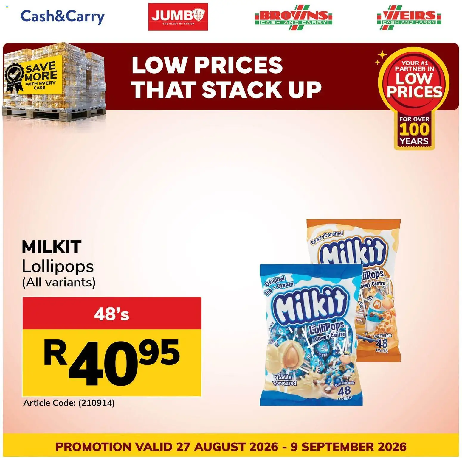New Jumbo catalogue – valid from 27/08/2026 | Page: 2 | Products: Vanilla, Case, Milk, Ice cream