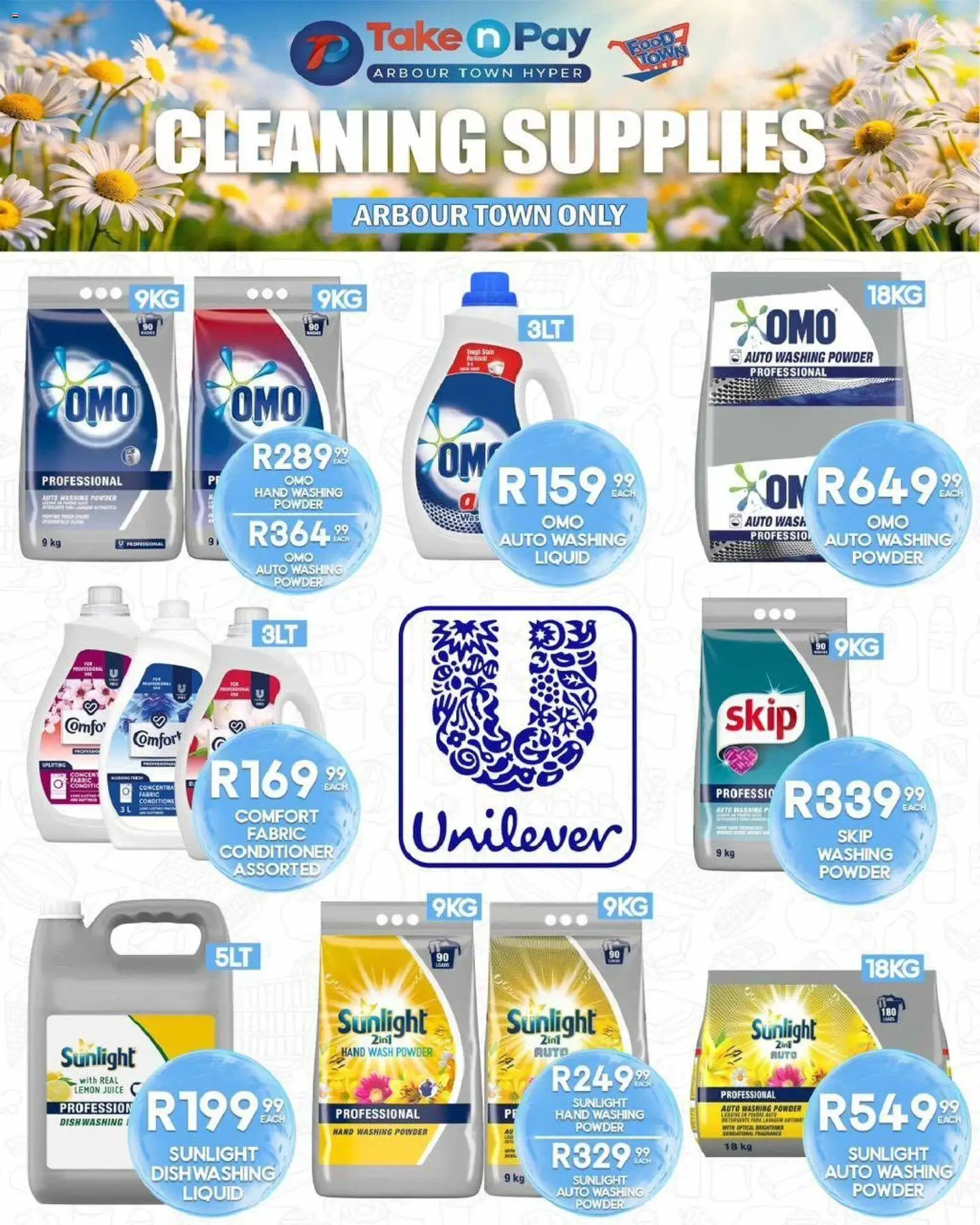 New Take n Pay catalogue – valid from 08.06.2026 | Page: 6 | Products: Powder, Conditioner, Washing powder, Dishwashing liquid