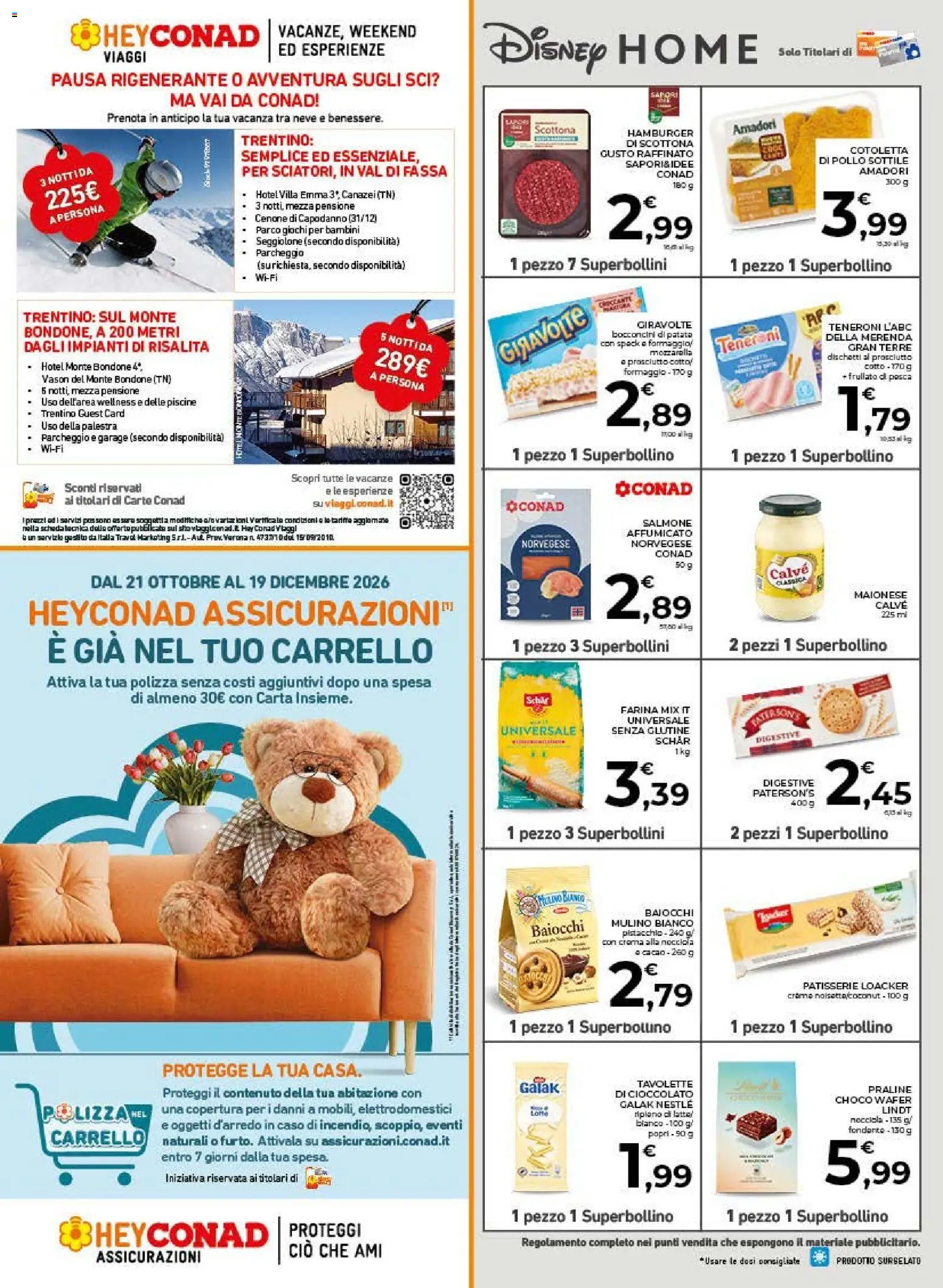 Volantino Conad del 21/10/2026 | Pagina: 14 | Prodotti: Crema, Salmone, Lindt, Farina