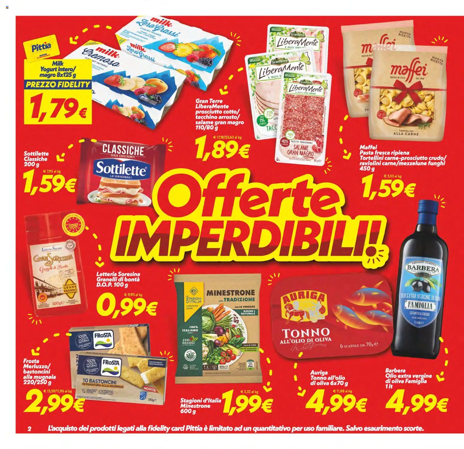 Volantino SuperConveniente del 13/10/2026 | Pagina: 2 | Prodotti: Tacchino, Pasta, Yogurt magro, Olio extra vergine