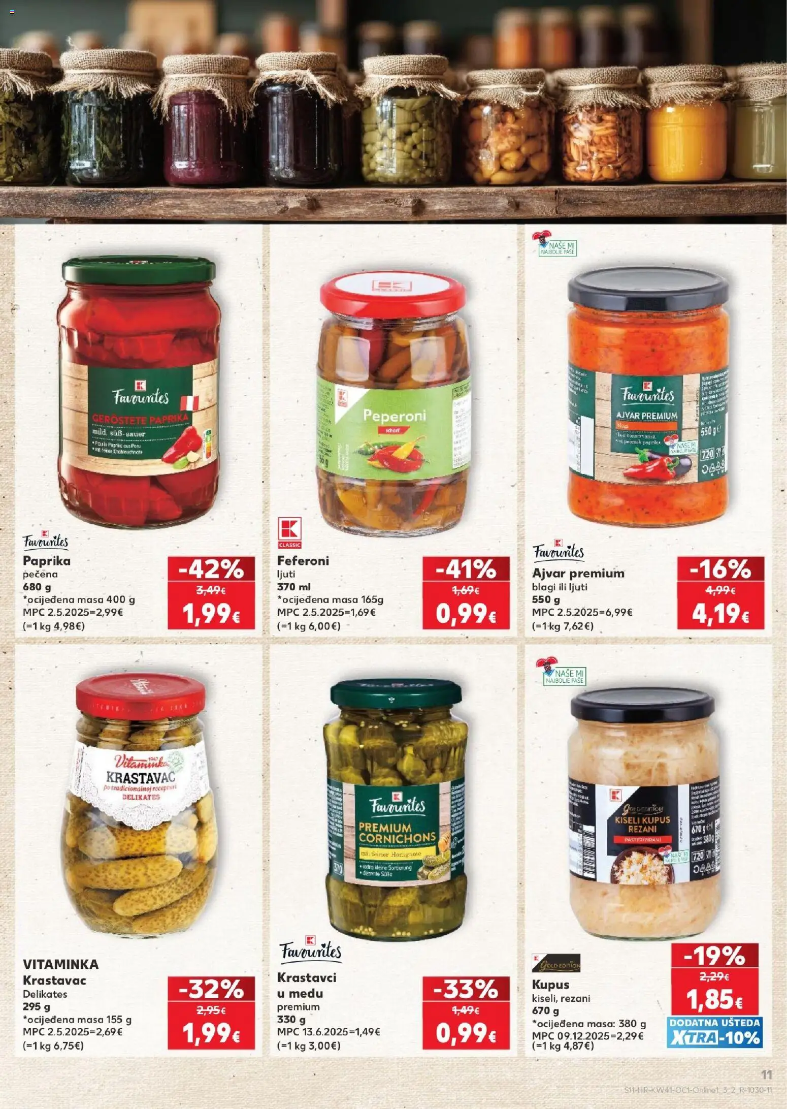 Kaufland katalog | vrijedi od 07.10.2026 | Stranica: 11 | Proizvodi: Krastavac, Krastavci, Kupus, Feferoni