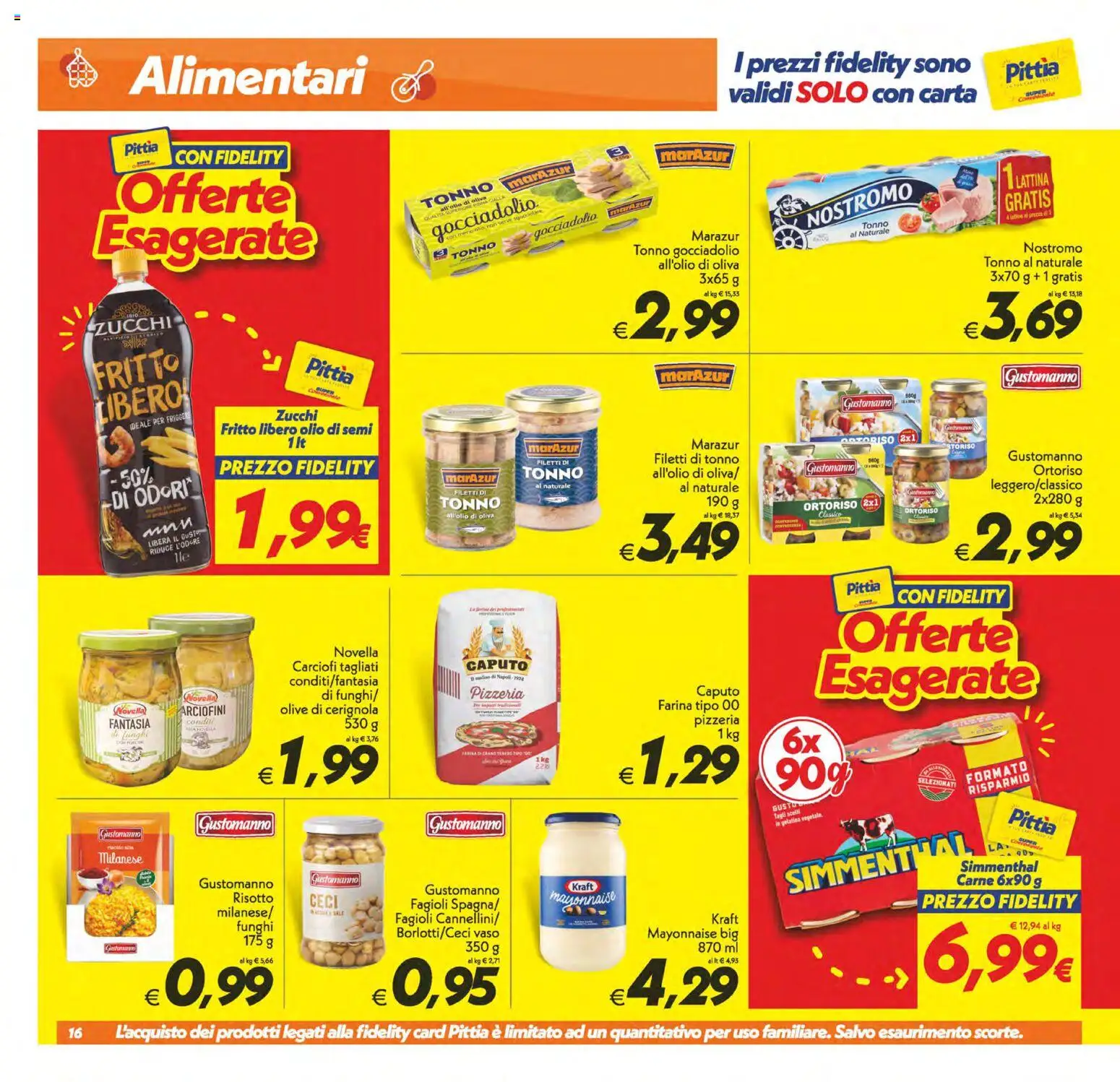 Volantino SuperConveniente del 01/09/2026 | Pagina: 16 | Prodotti: Olio di semi, Fagioli, Olive, Farina