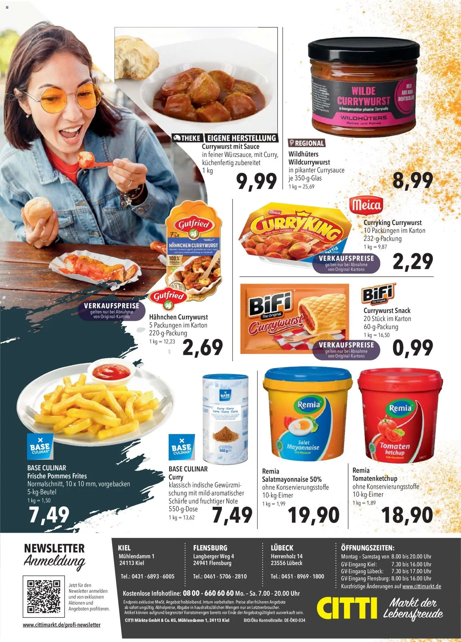 CITTI Markt Currywurst Angebote für Profis – gültig ab 20.05.2026 | Seite: 2 | Produkte: Theke, Pommes frites, Ketchup, Salat