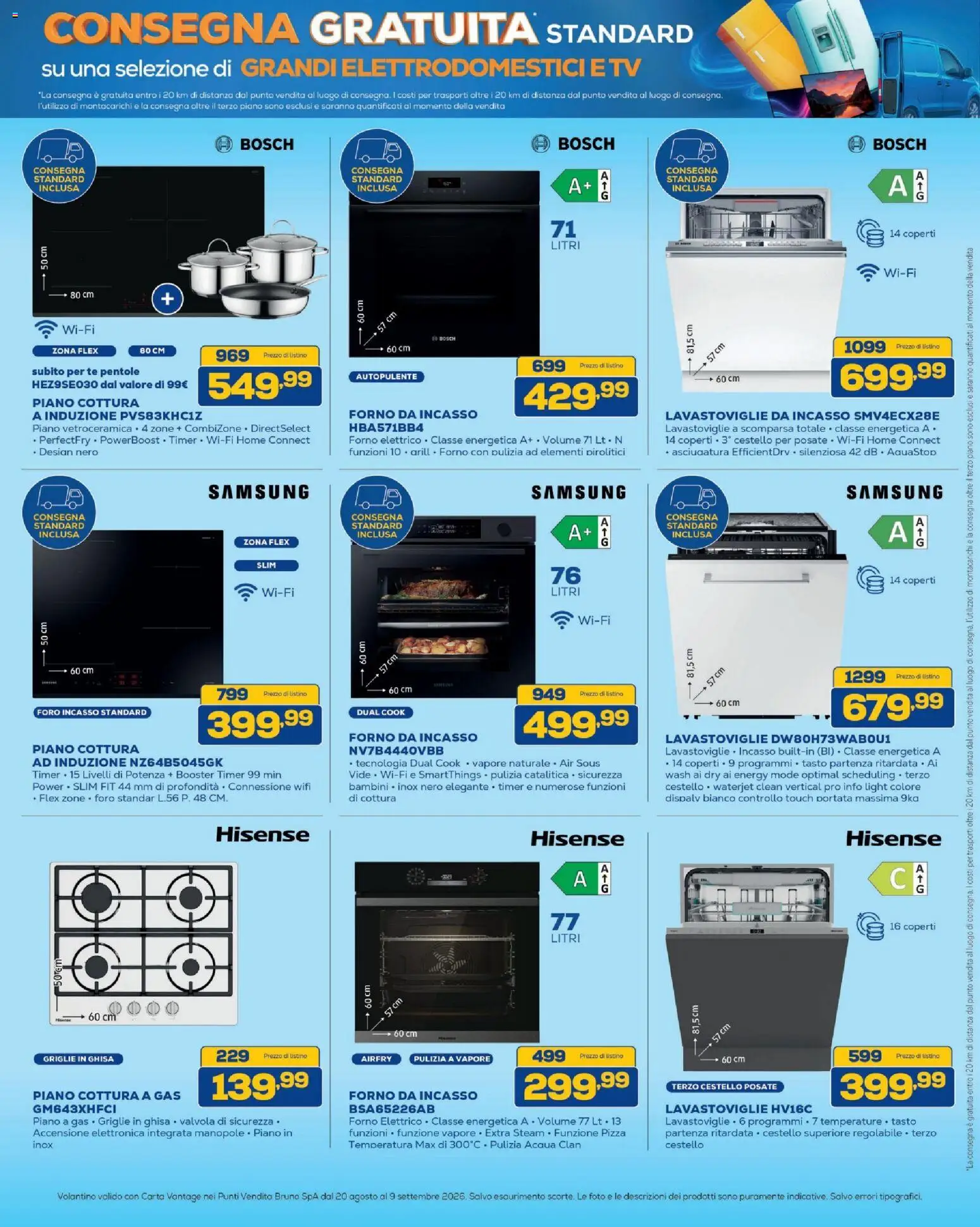 Volantino BRUNO del 20/08/2026 | Pagina: 36 | Prodotti: Pentole, Acqua, TV, Forno elettrico