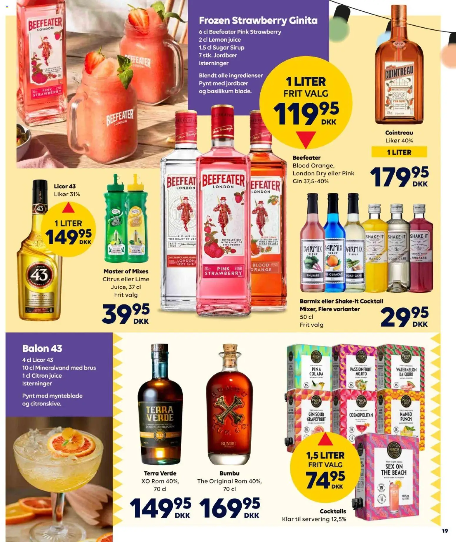 Bordershop tilbudsavis – gyldig fra 01/06/2026 | Side: 19 | Produkter: Mango, Lime, Mineralvand, Rom