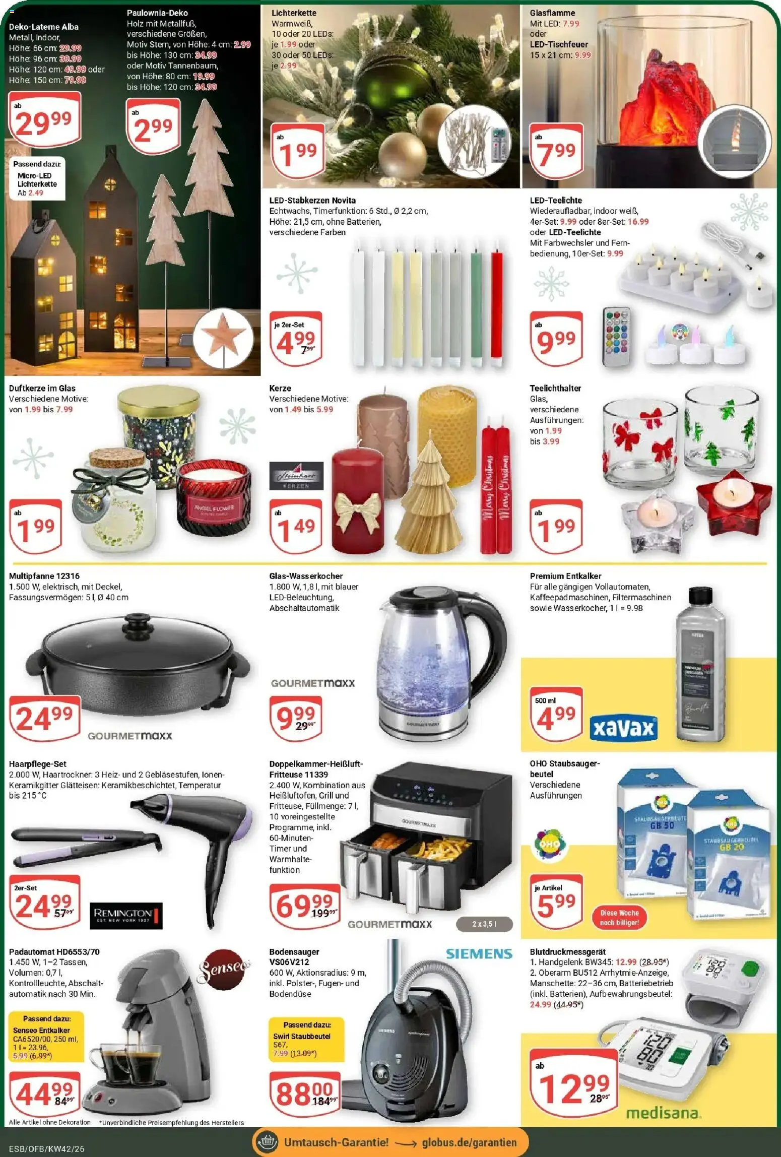 Globus Prospekt Eschborn (ab 12.10.2026) » Angebote online | Seite: 22 | Produkte: Siemens, Grill, Staubsauger, Haartrockner