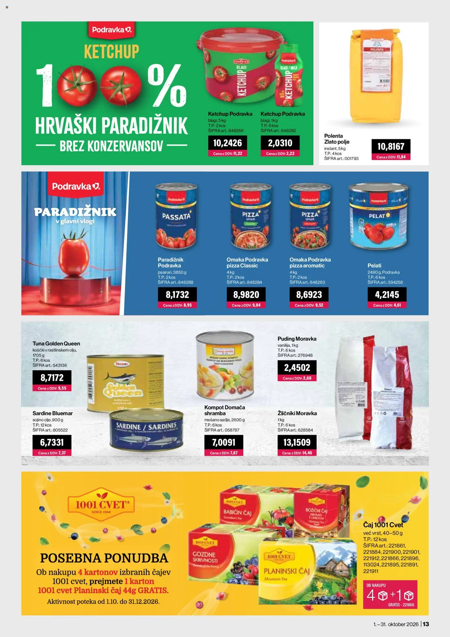 Novi Mercator katalog ponudbe – veljaven od 01.10.2026 | Stran: 13