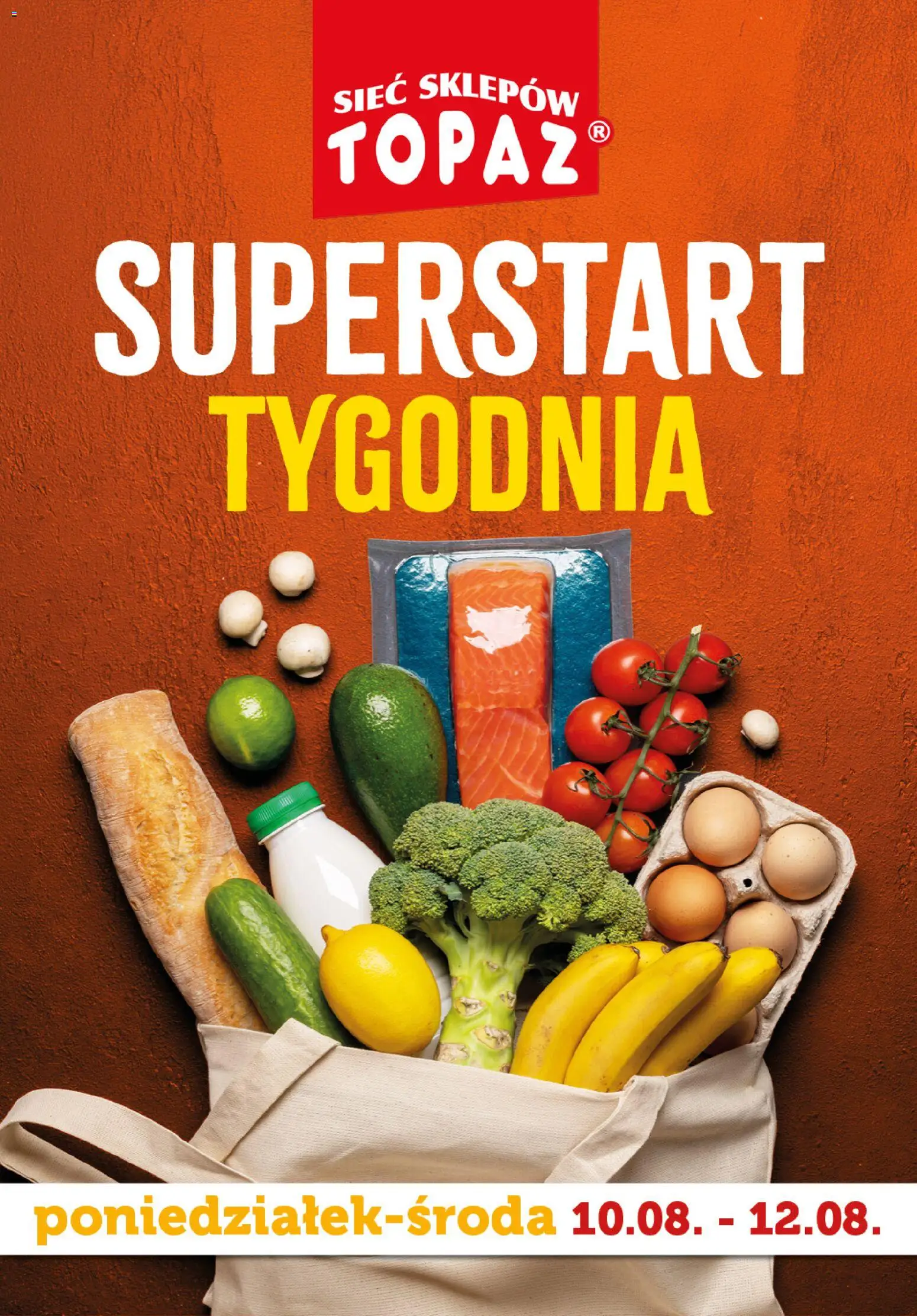 Topaz gazetka - Superstart tygodnia od 10.08.2026 | Strona: 1