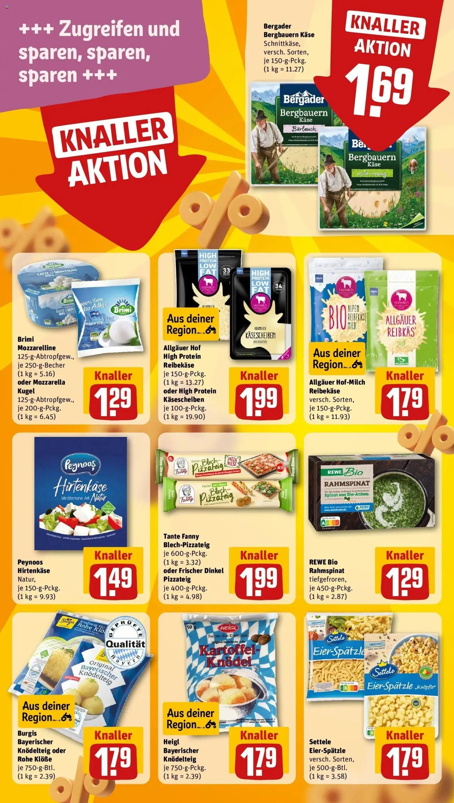 REWE Prospekt ab 26.10.2026 zum Blättern » Angebote | Seite: 15 | Produkte: Käse, Mozzarella, Pizza, Reibekase