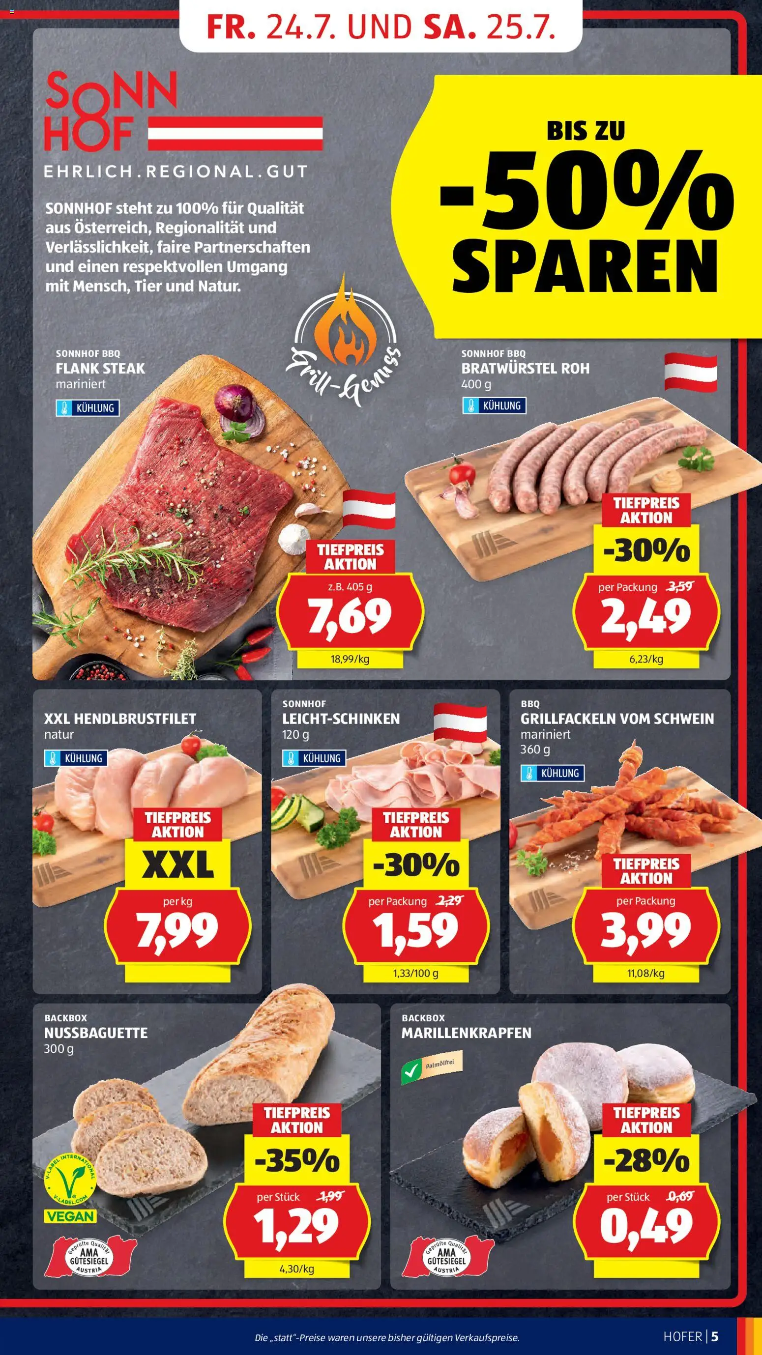 Hofer Flugblatt gültig ab 24.07.2026 | Seite: 11 | Produkte: Baguette