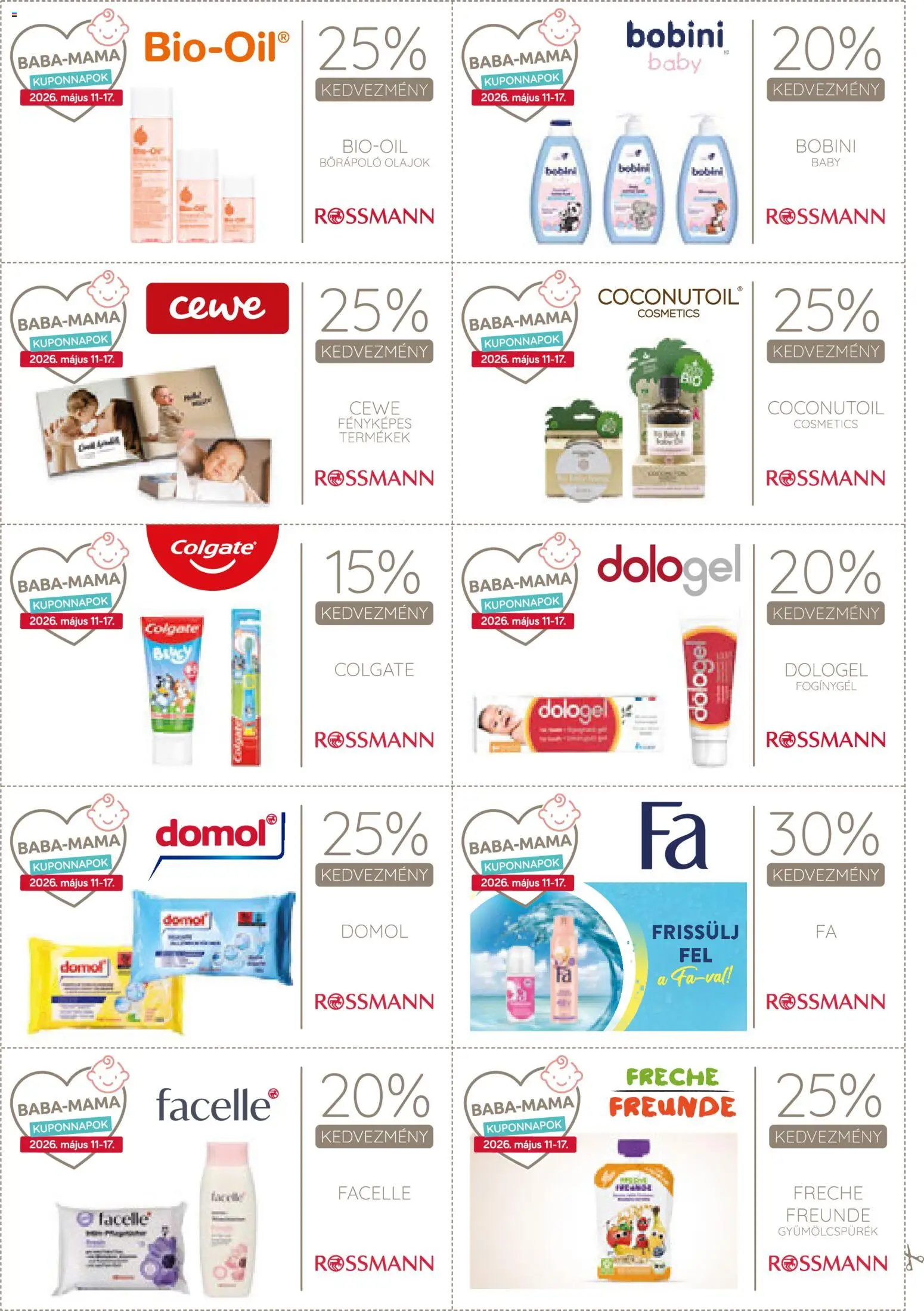 Rossmann akciós ujság - amely érvényes a következő dátumtól: 11.05.2026 | Oldal: 9