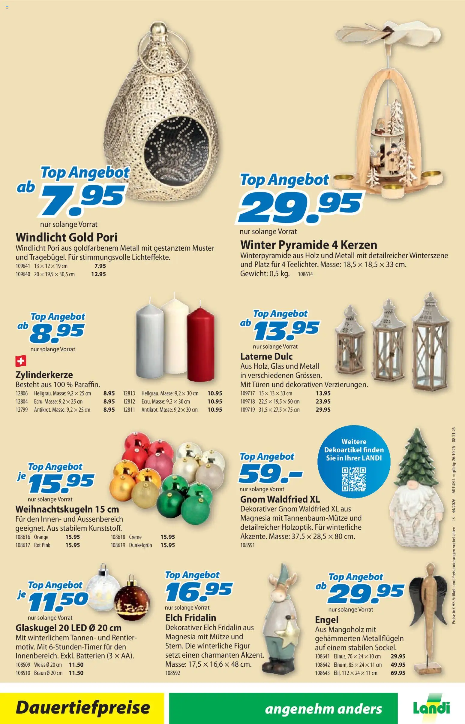 Landi ( Deaktivovane pre Letakomat )  aktionen – gültig ab 26.10.2026 | Seite: 4 | Produkte: Glas, Top, Gewicht, Creme