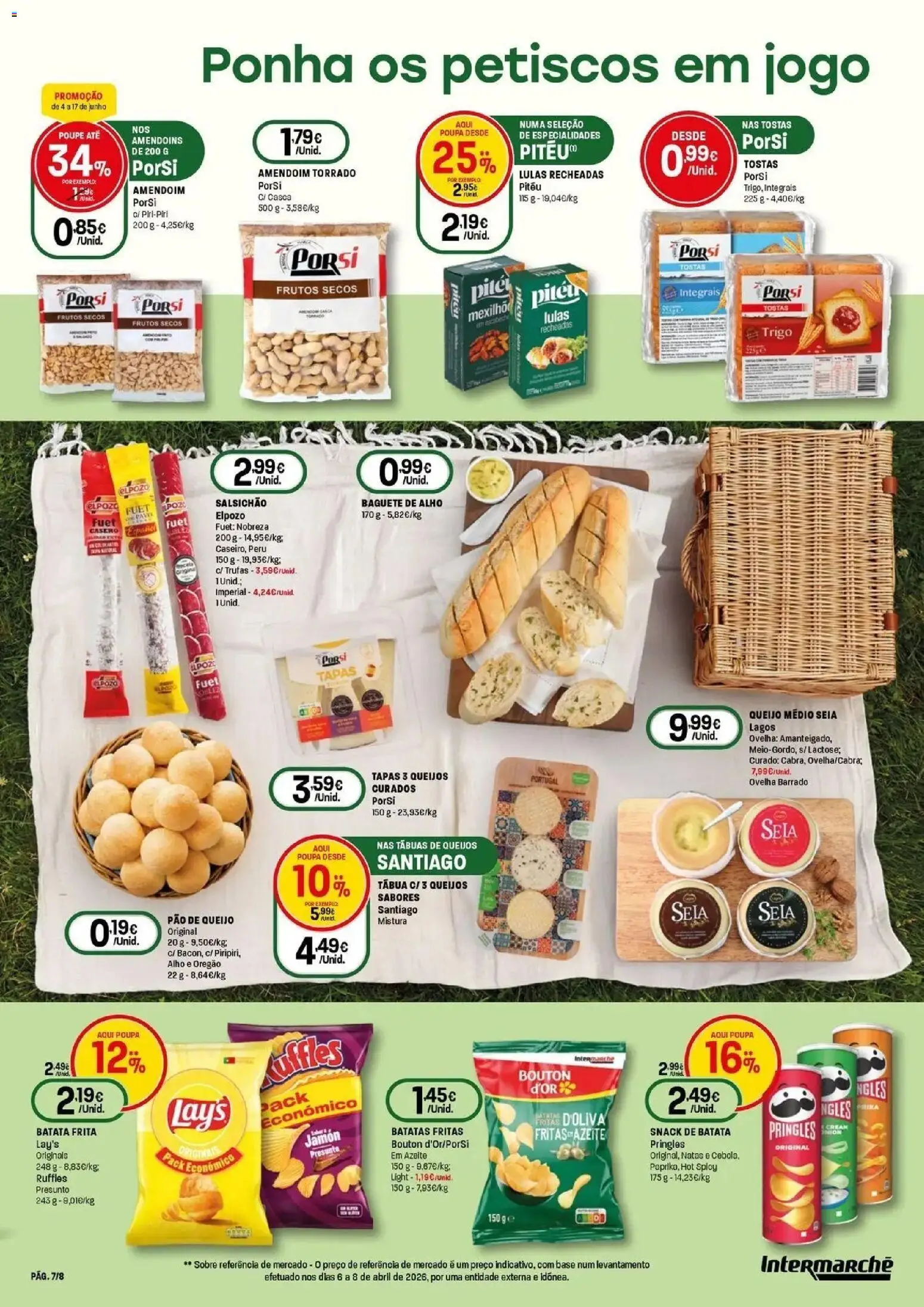 Intermarché - O melhor mundial serve-se em casa. │ válido de 04.06.2026 | Página: 7 | Produtos: Batata, Azeite, Pão de queijo, Presunto