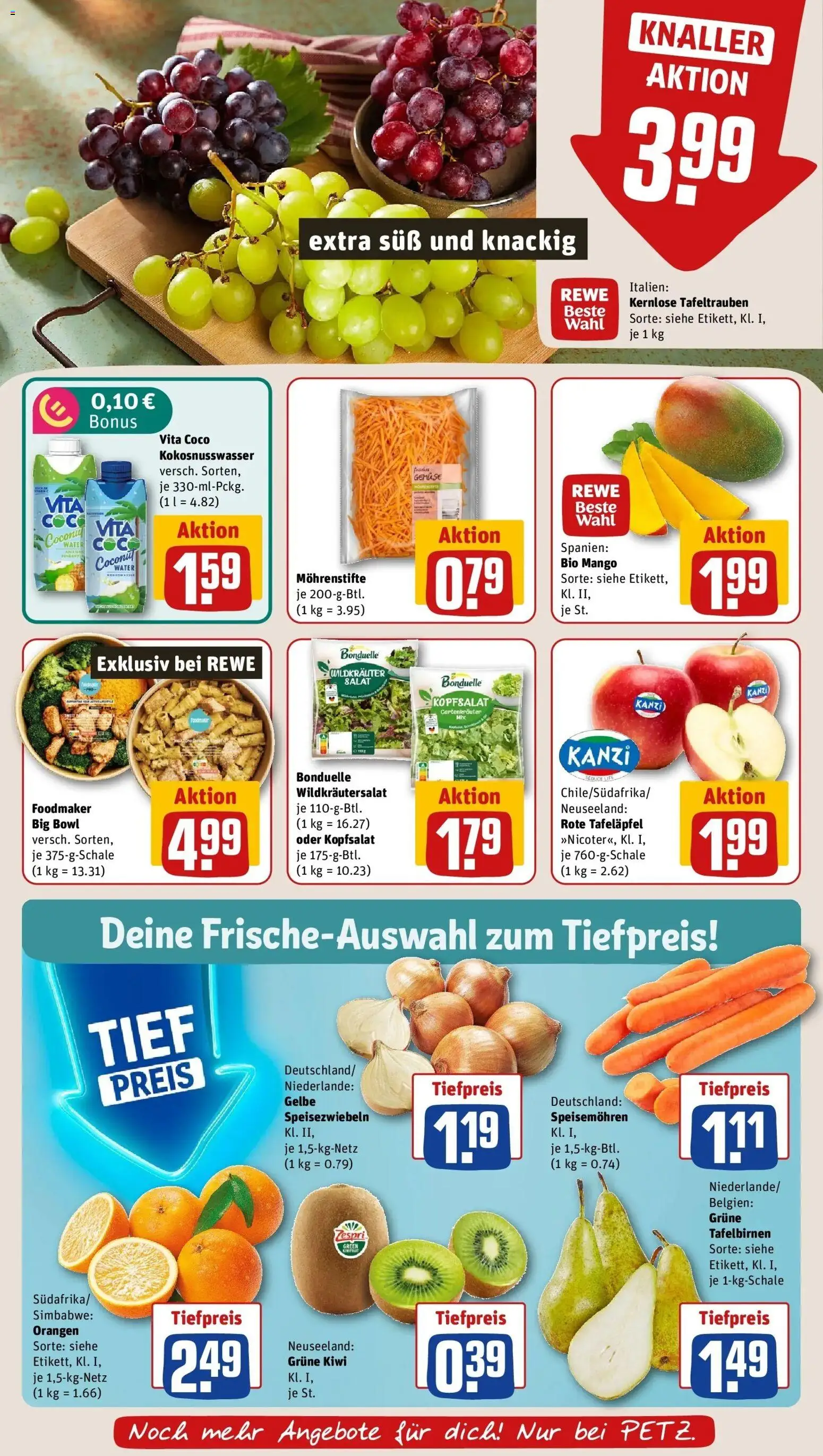 REWE Prospekt ab 21.09.2026 zum Blättern » Angebote | Seite: 12 | Produkte: Orangen, Ananas, Gemüse, Salat