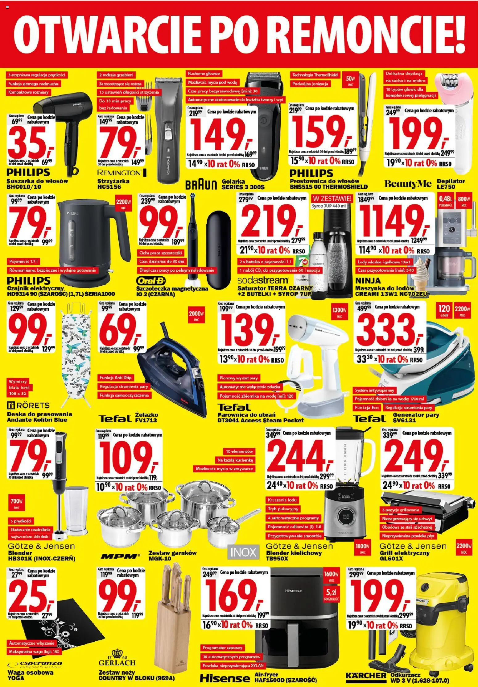 Mediaexpert promocje - Wielkie otwarcie Bełchatów od 08.10.2026 | Strona: 6 | Produkty: Syrop, Deska do prasowania, Blender, Tefal