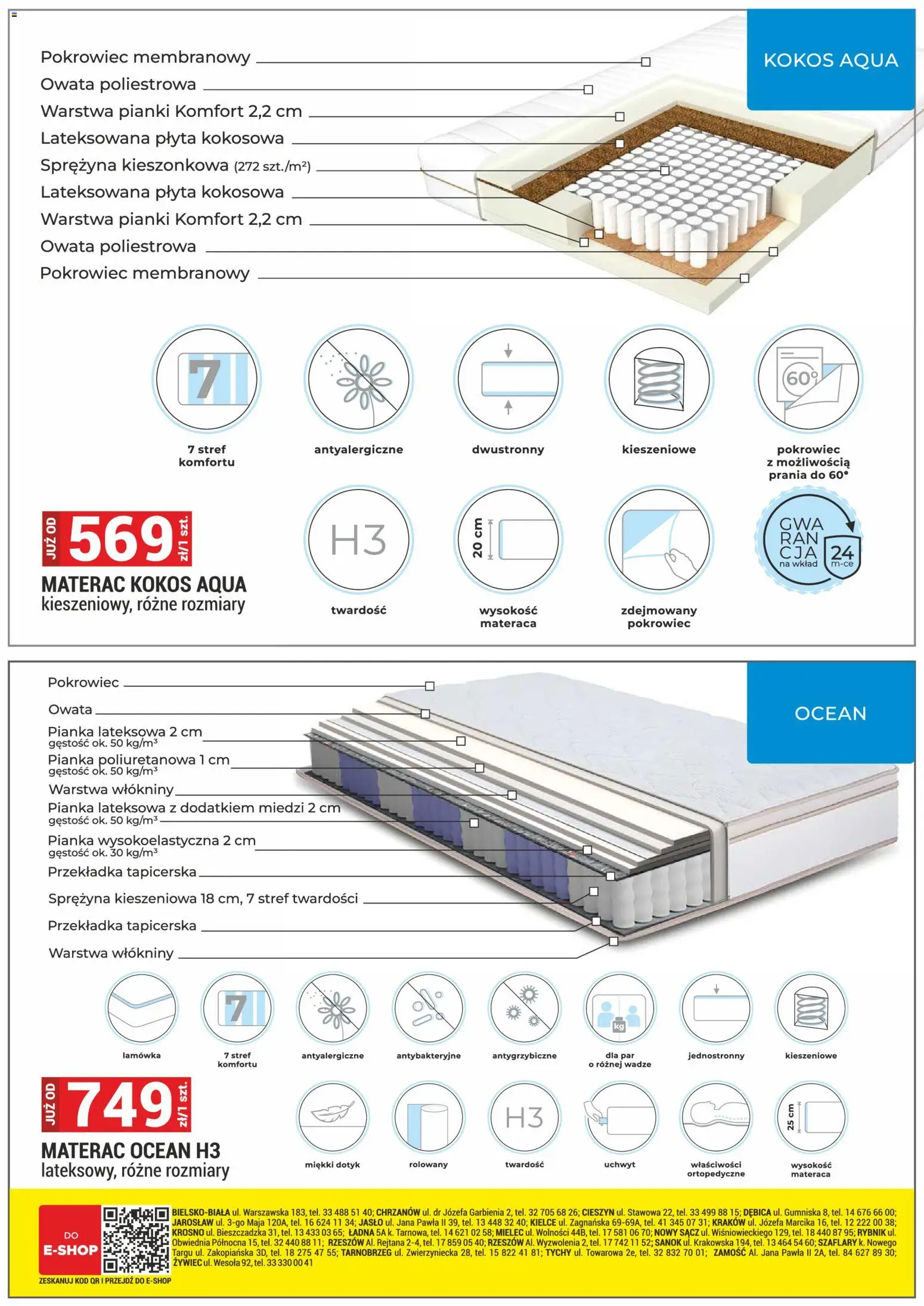 Merkury Market gazetka - Meble, Wypoczynki, Materace od 01.09.2026 | Strona: 46 | Produkty: Materac, Pianki, Kokos