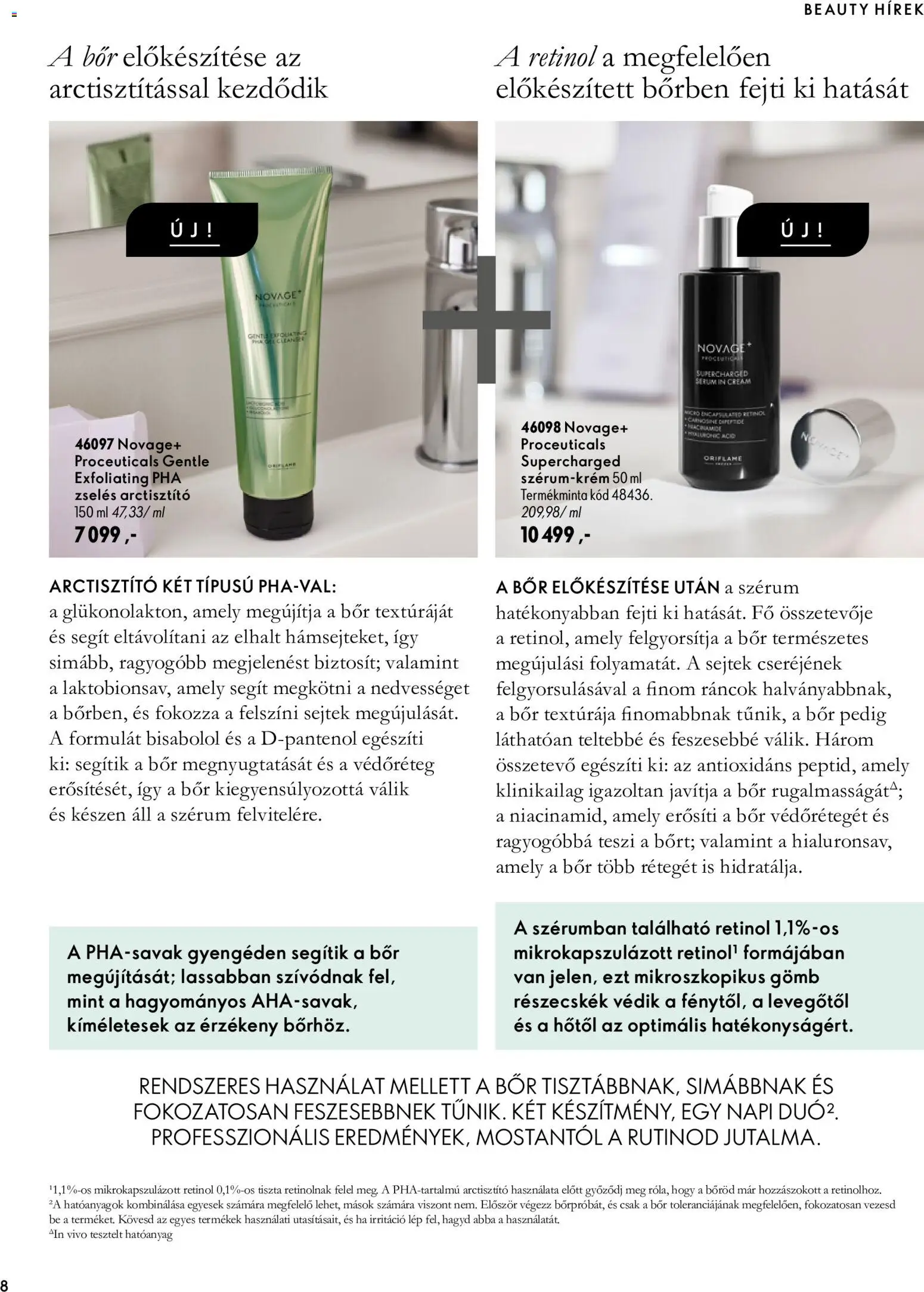 Oriflame akciós ujság - amely érvényes a következő dátumtól: 2026.09.30. | Oldal: 8 | Termékek: Bor, Szérum