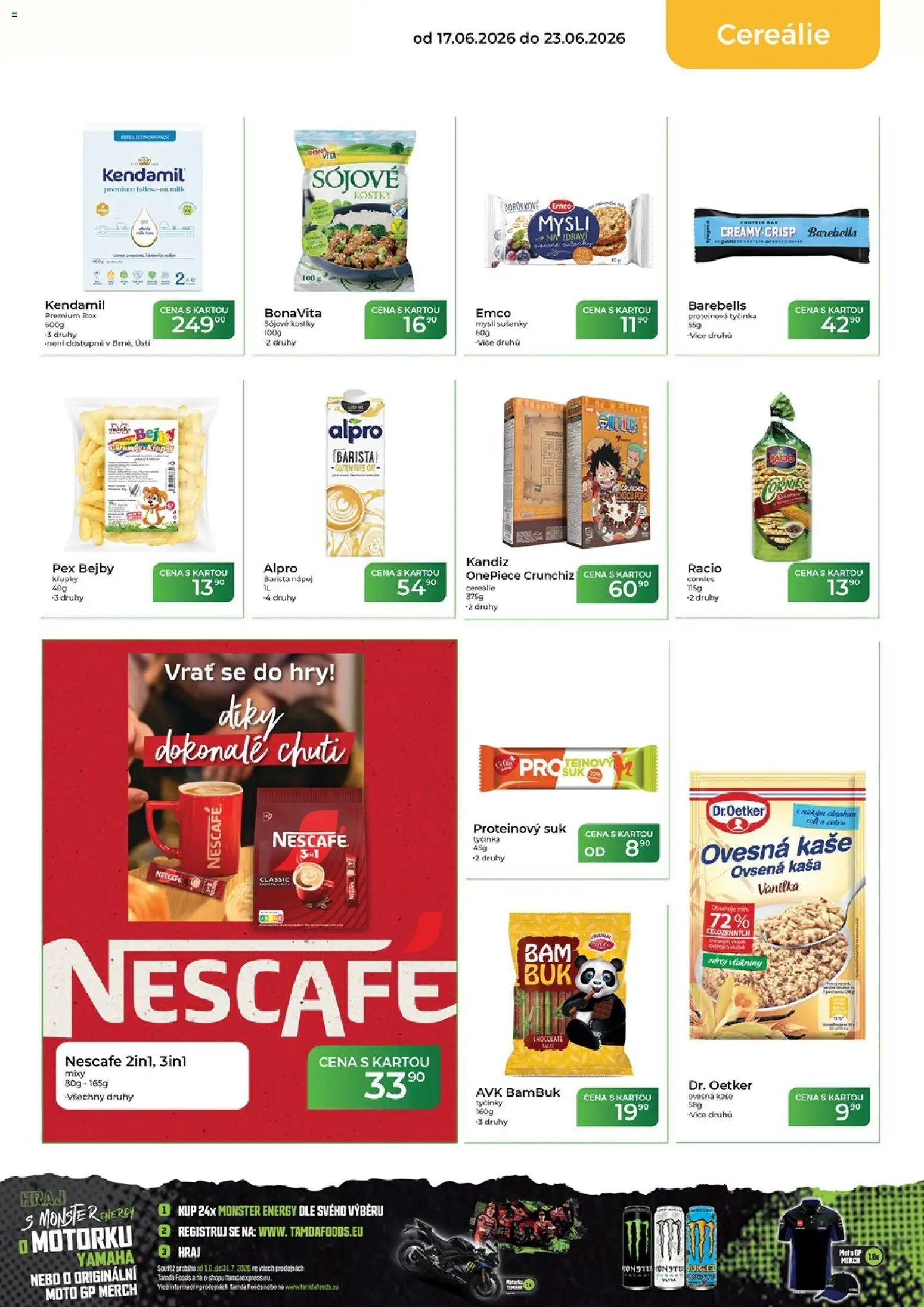Tamda Foods leták od 17.06.2026 | Strana: 25 | Produkty: Ovesná kaše, Tyčinky, Kendamil, Kostky