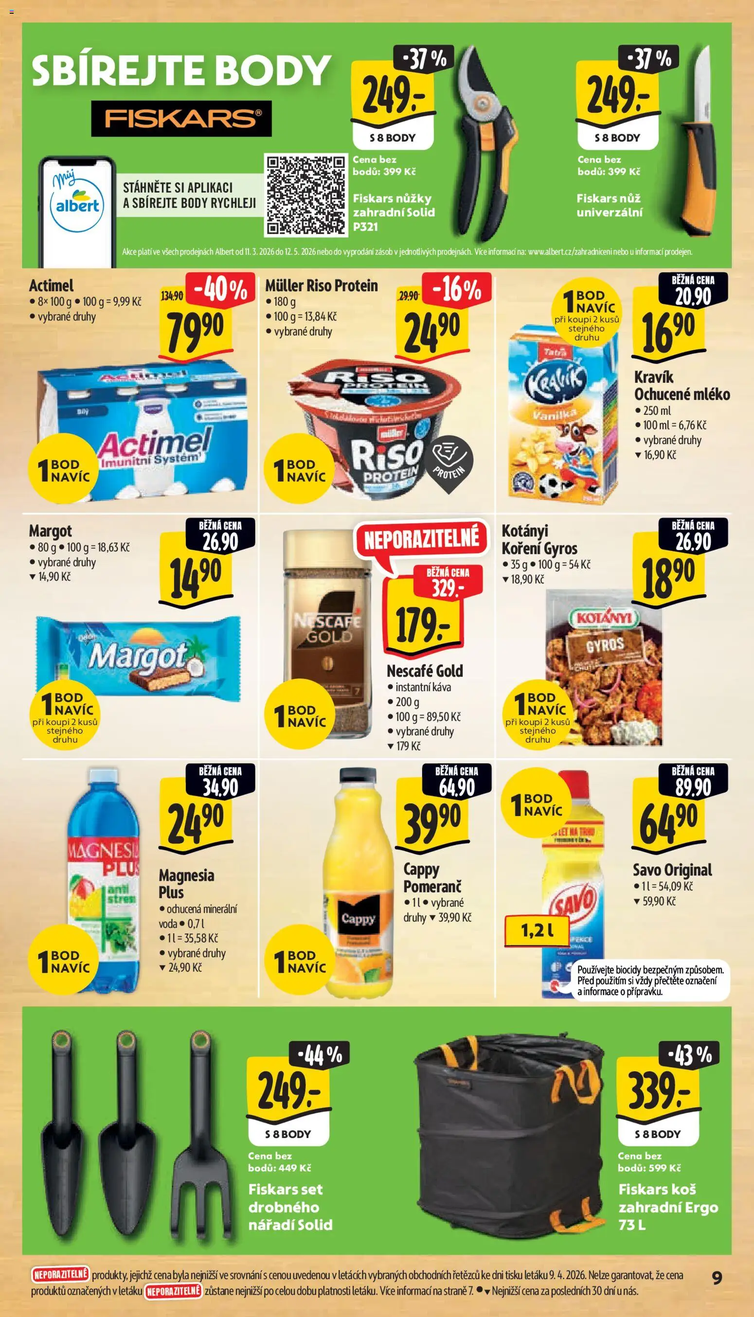 Albert leták - Supermarket od 15.04.2026 | Strana: 15 | Produkty: Instantní káva, Gyros, Ochucené mléko, Nářadí