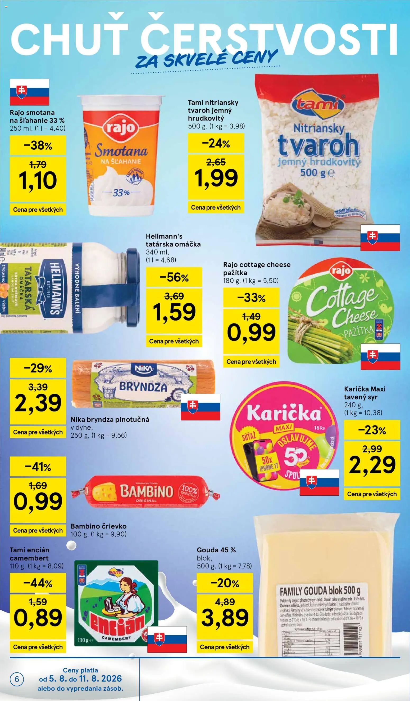Nové Tesco akcie – leták je platný od 05.08.2026 | Strana: 6