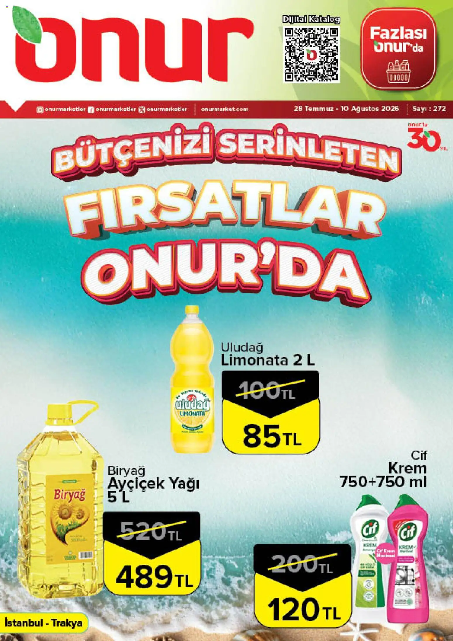 Onur Market Katalog - 28 Temmuz 2026 tarihinden itibaren geçerlidir | Sayfa: 1