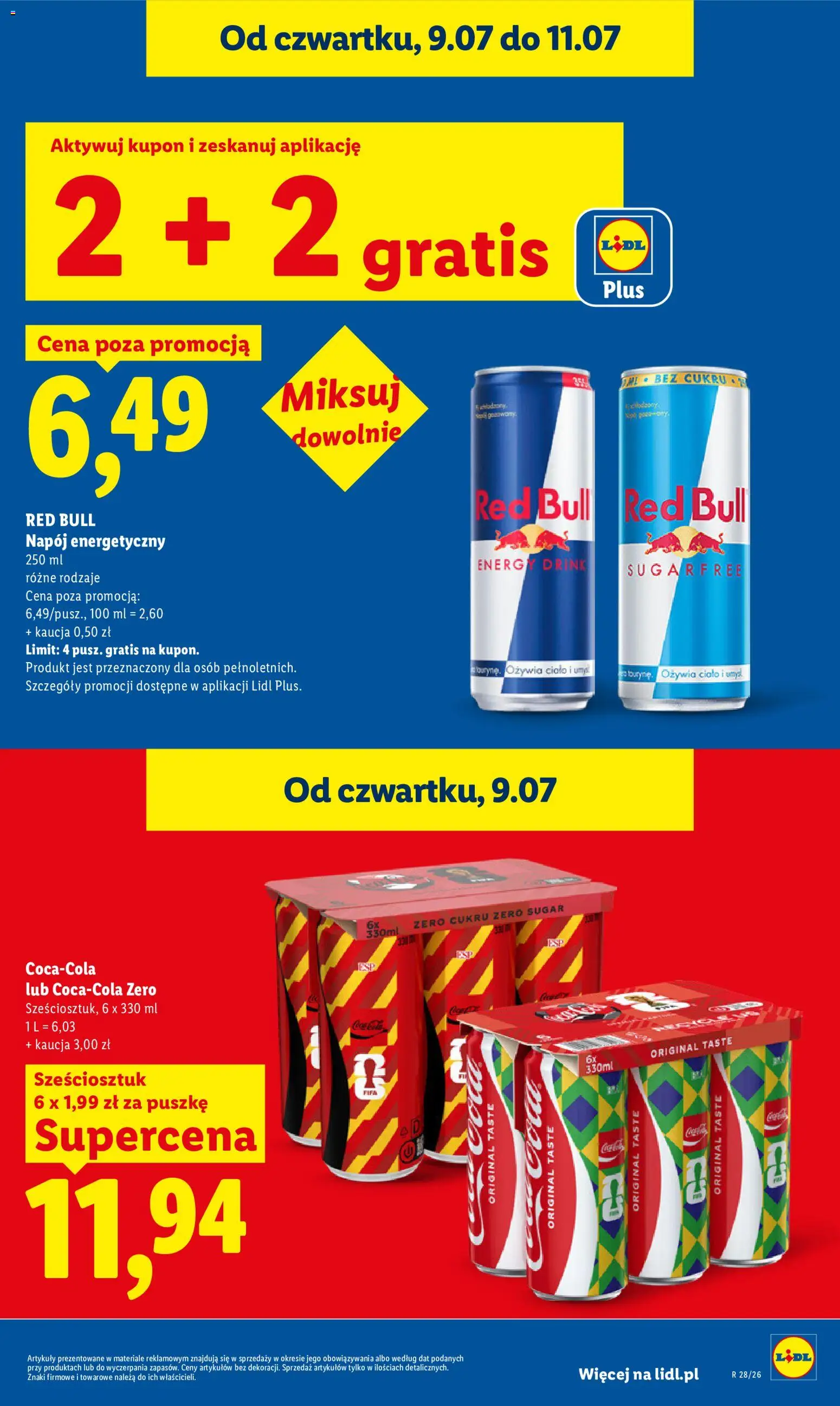 Lidl Polsko leták od 09.07.2026 | Strana: 23 | Produkty: Red Bull, Energy drink
