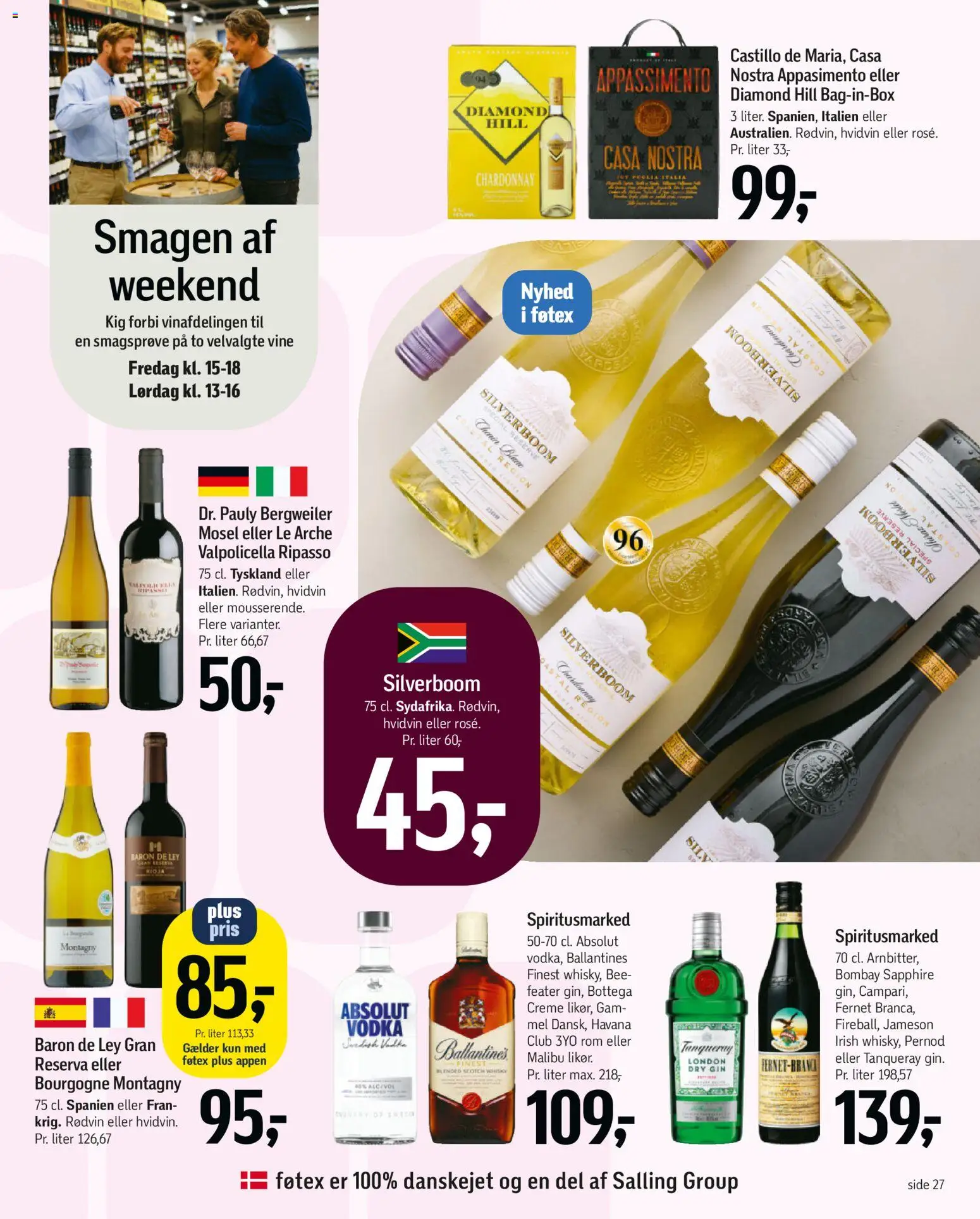 Føtex tilbudsavis – gyldig fra 07/04/2026 | Side: 37 | Produkter: Creme, Gin, Hvidvin, Rødvin
