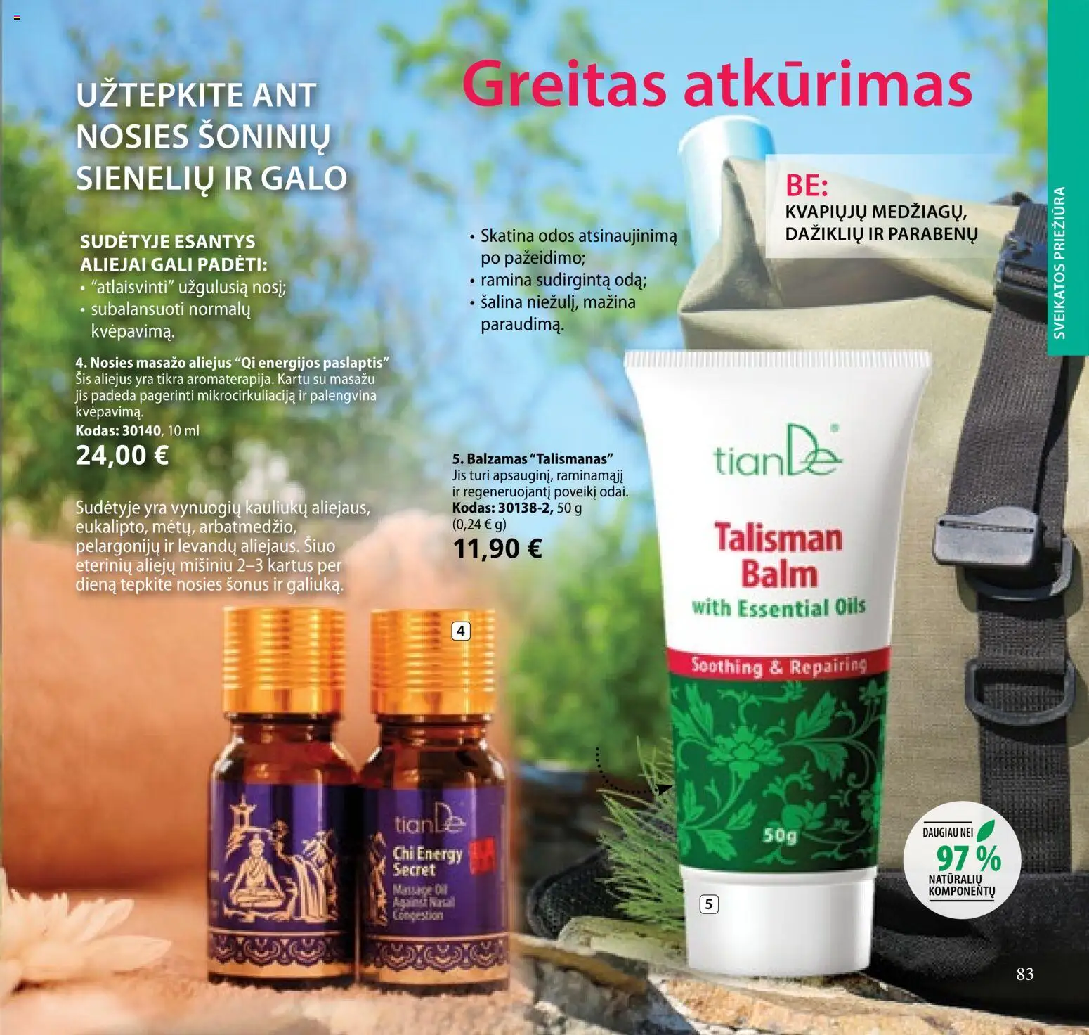 TianDe akcijos nuo 2026.02.10 | Puslapis: 83 | Prekių: Balzamas, Aliejus